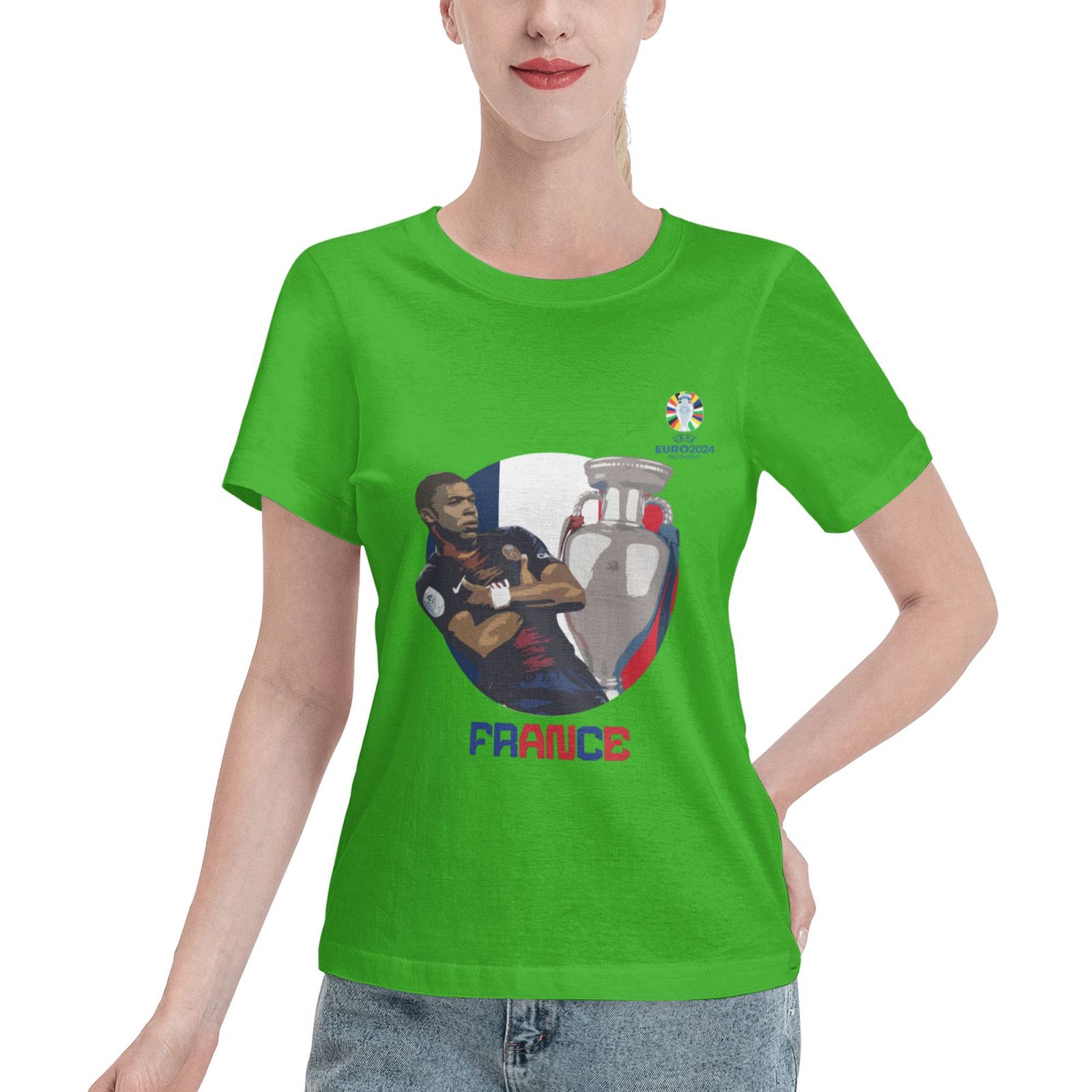 Women's France EURO 2024 Basic Short Sleeve T-Shirt WBT1730