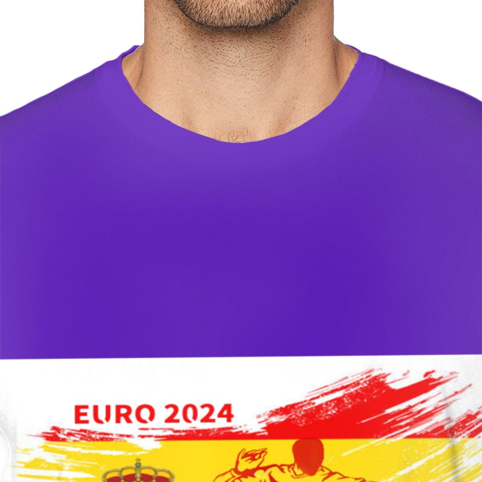 Men's Spain EURO 2024 Basic Short Sleeve T-Shirt BST1753