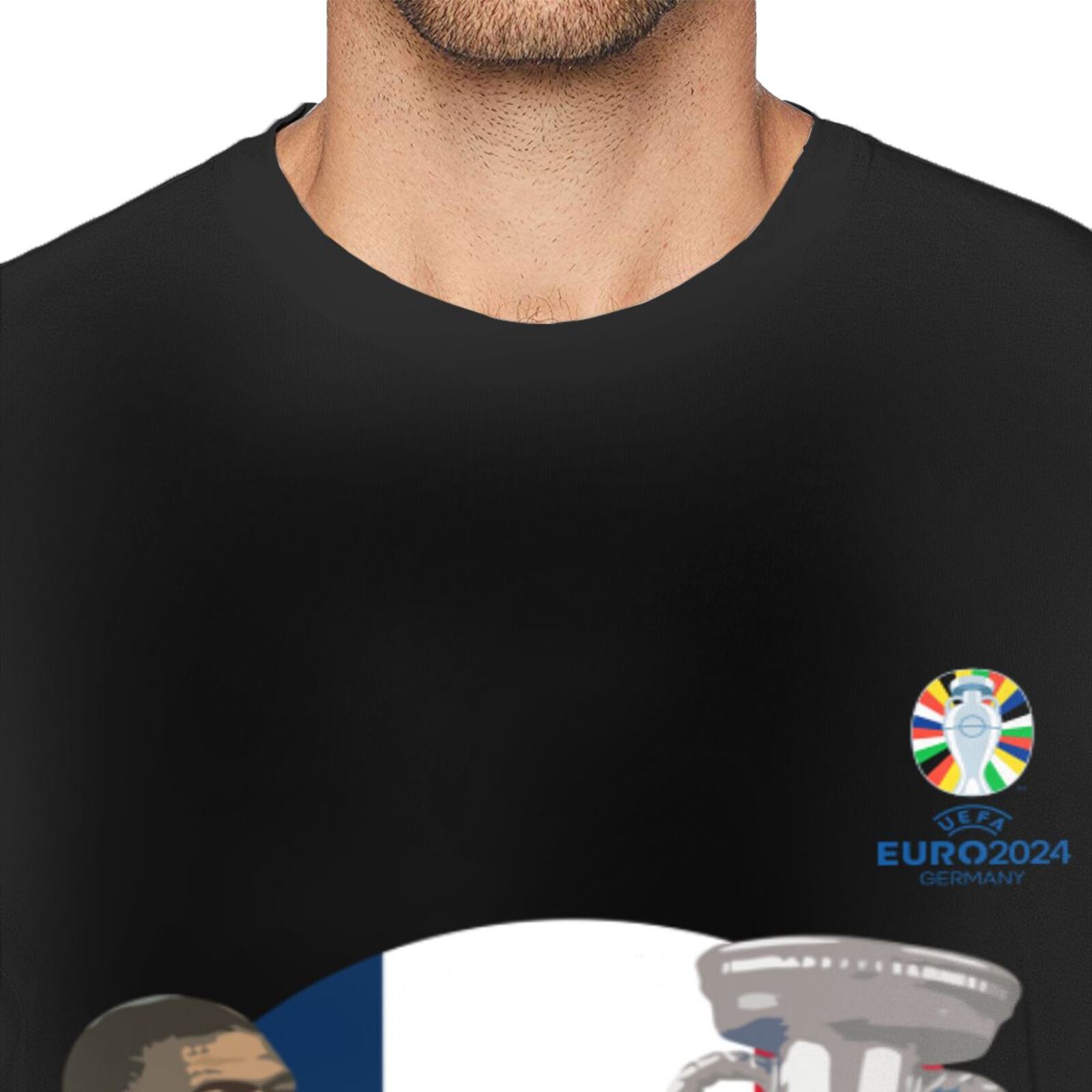 Men's France EURO 2024 Basic Short Sleeve T-Shirt BST1729