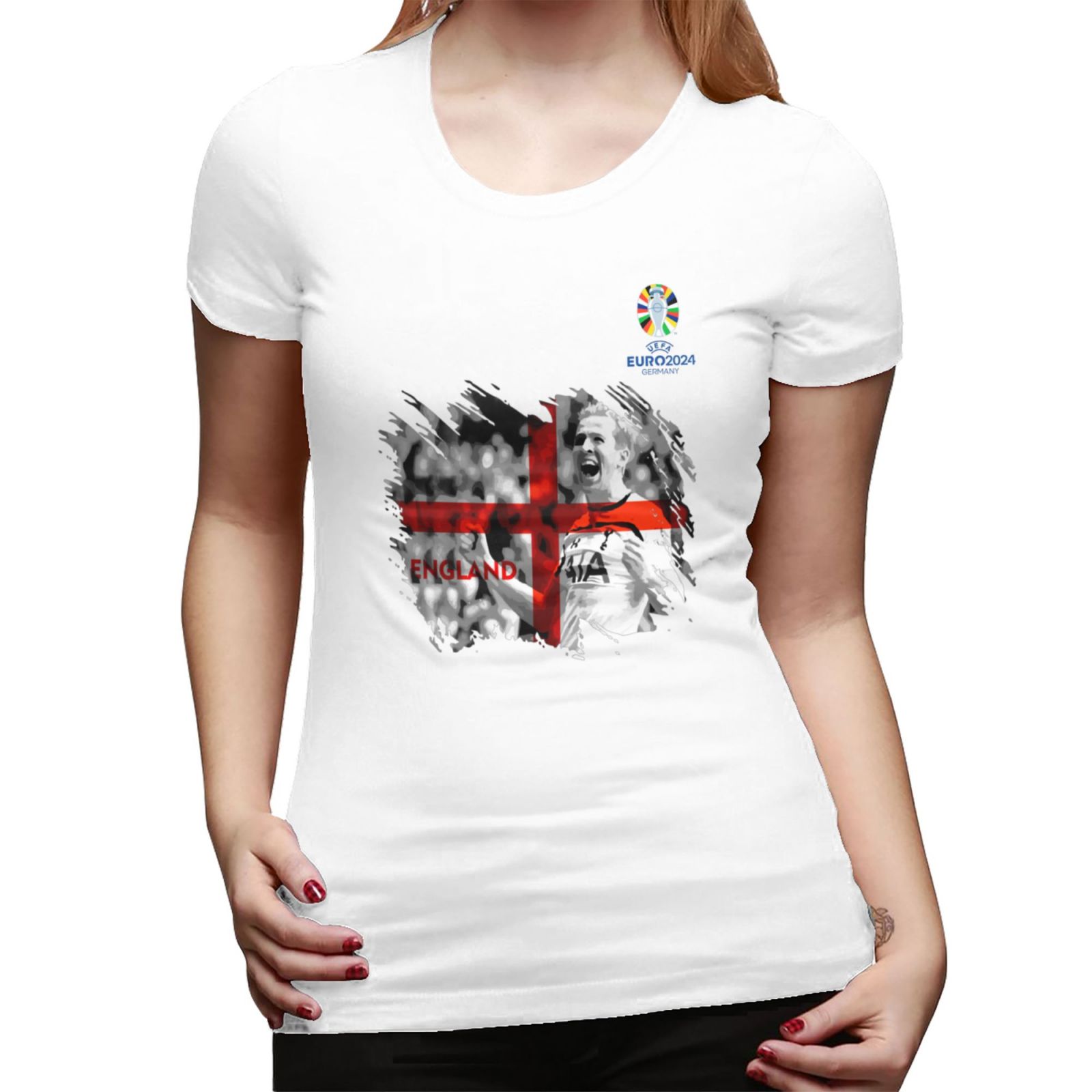 Woman's England EURO 2024 Basic Short Sleeve T-Shirt WBT1712