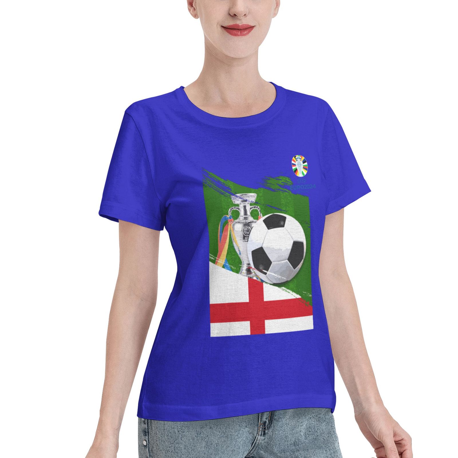 Women's England EURO 2024 Basic Short Sleeve T-Shirt WBT1682