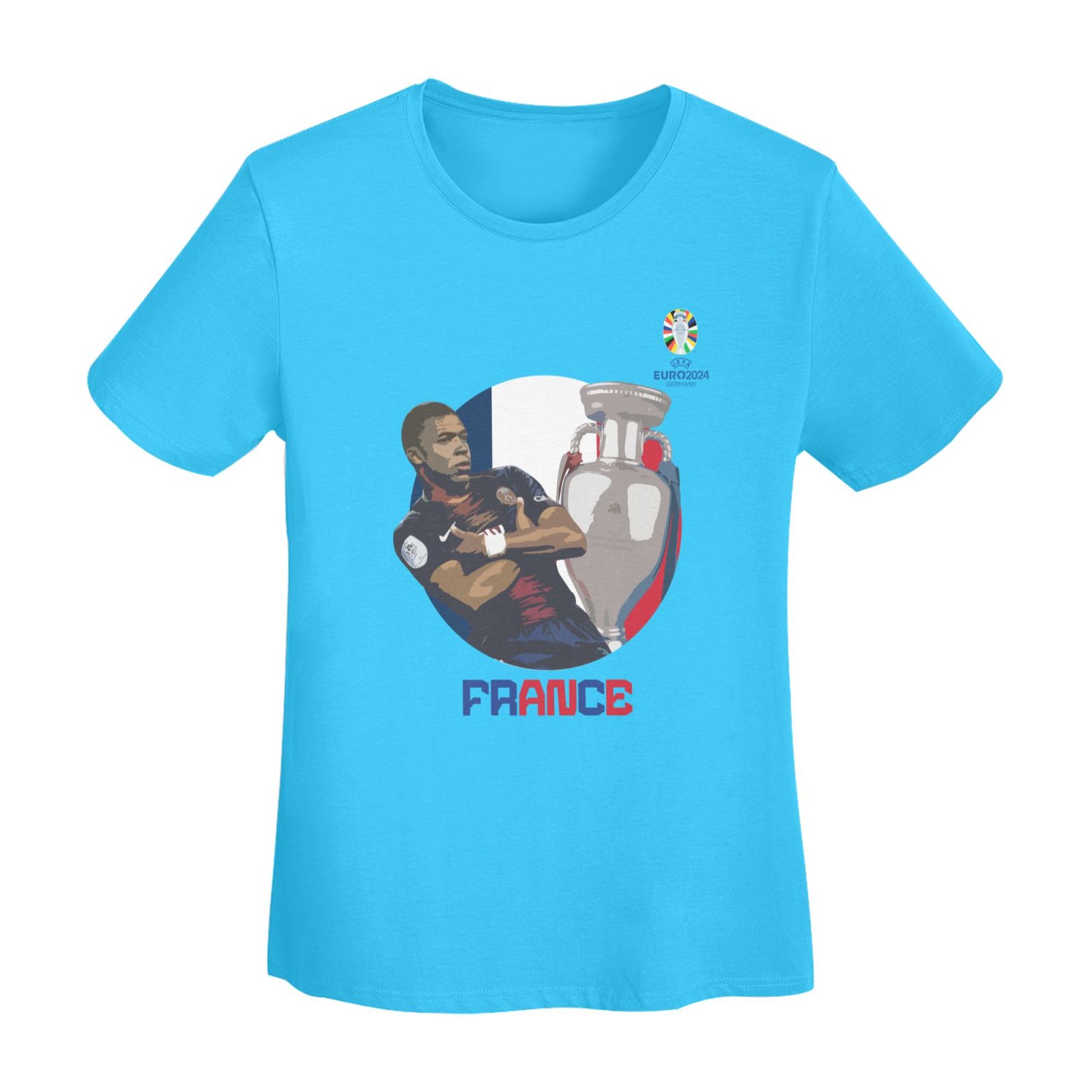 Women's France EURO 2024 Basic Short Sleeve T-Shirt WBT1730