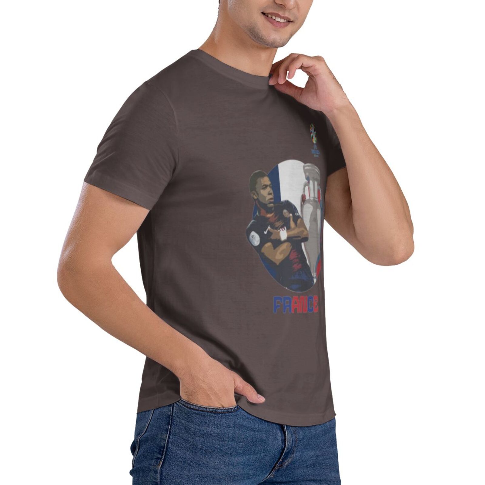 Men's France EURO 2024 Basic Short Sleeve T-Shirt BST1729
