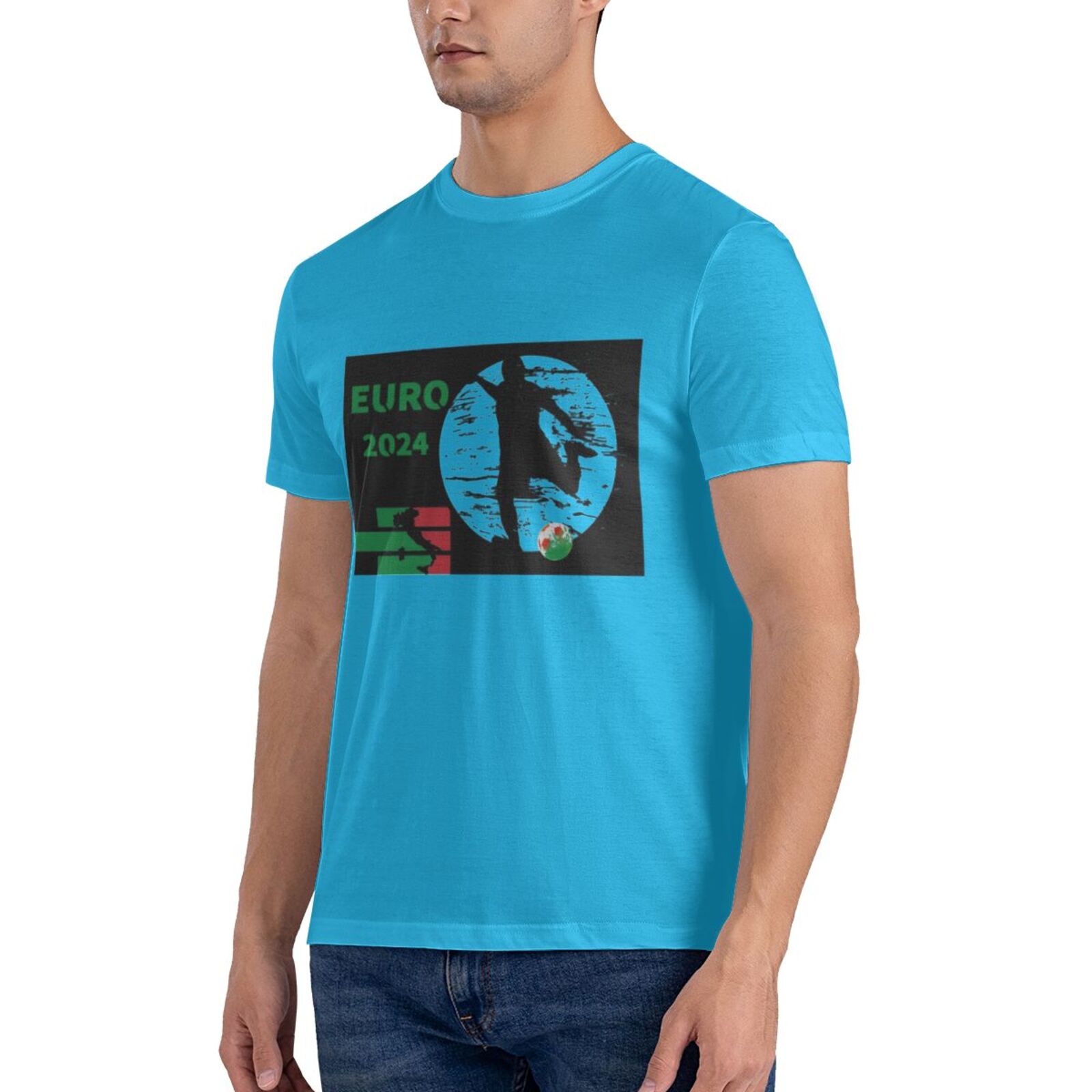 Men's Italy EURO 2024 Basic Short Sleeve T-Shirt BST1751