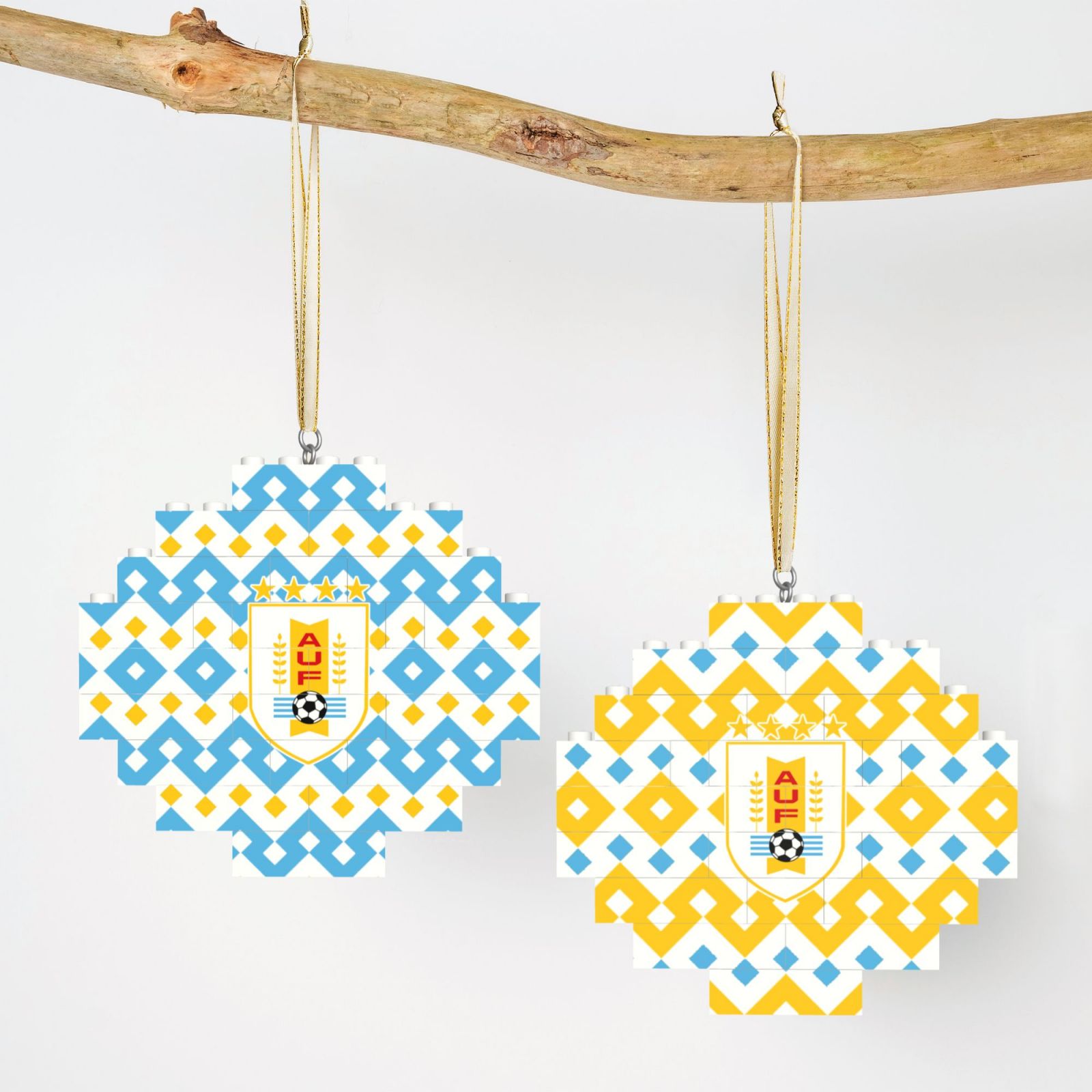 Uruguay Building Block Puzzle Ornament BBP2010