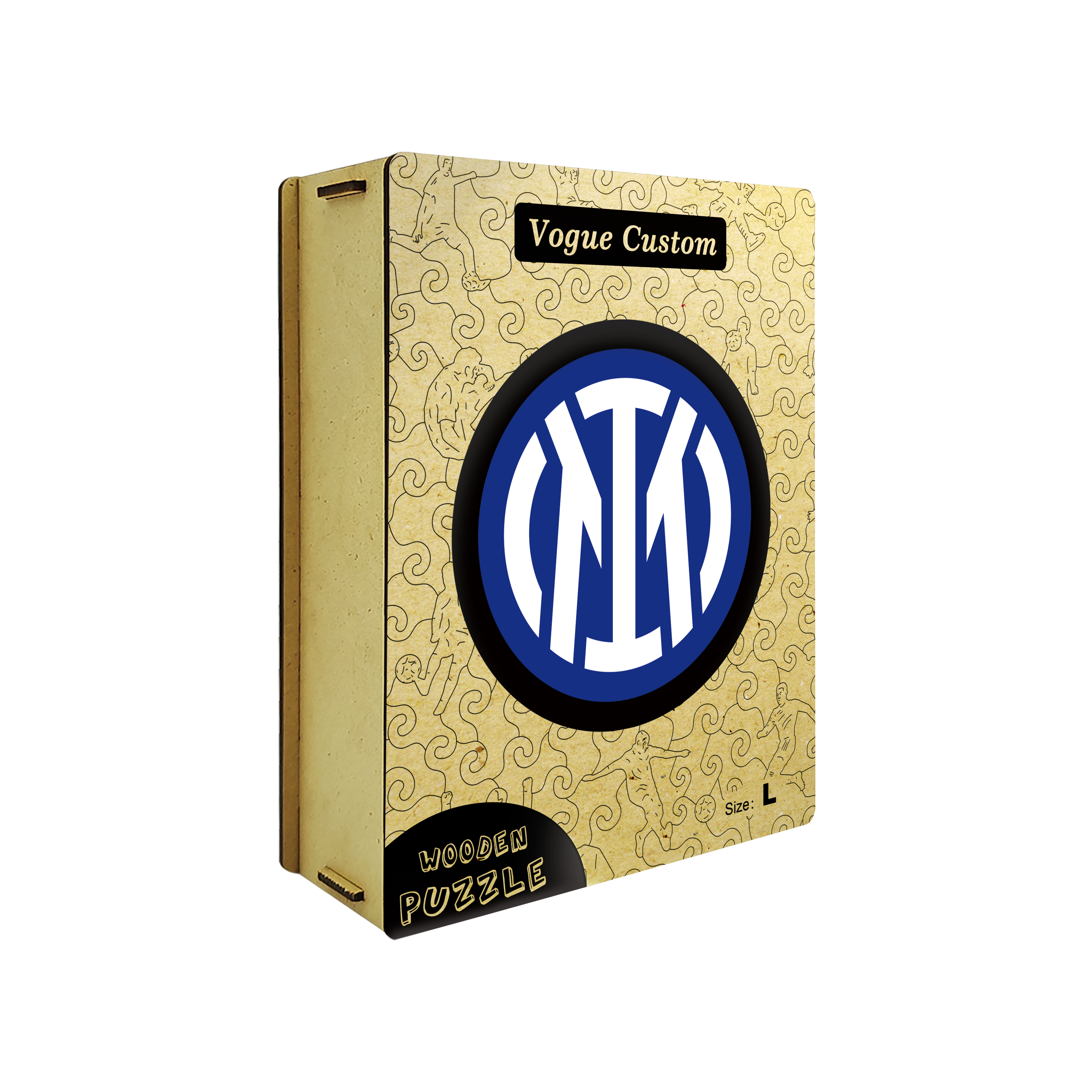 Inter Milan Logo Wooden Jigsaw Puzzle