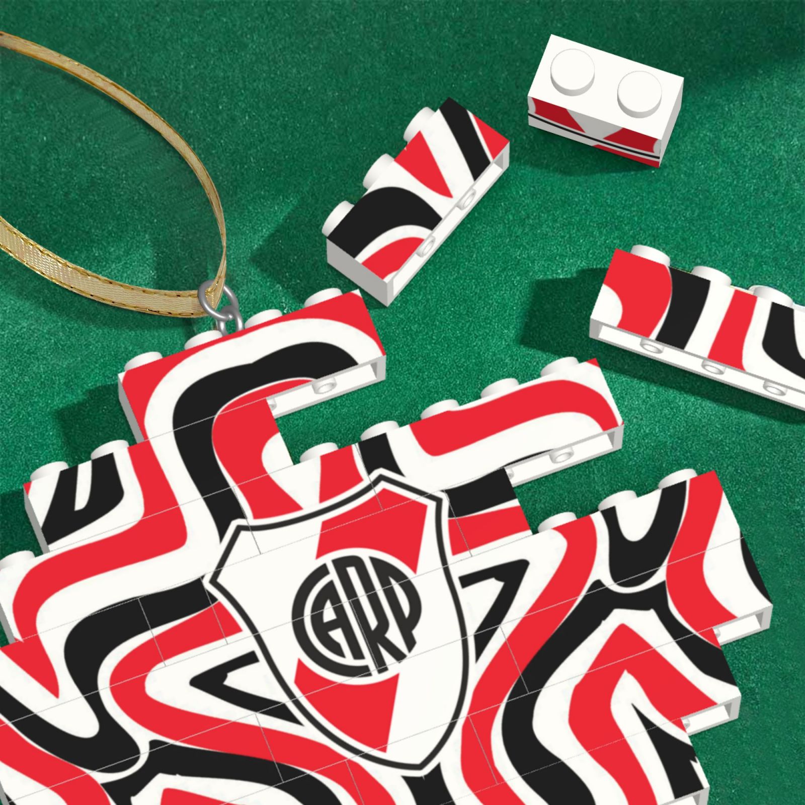 River Plate Building Block Puzzle Ornament BBP2008