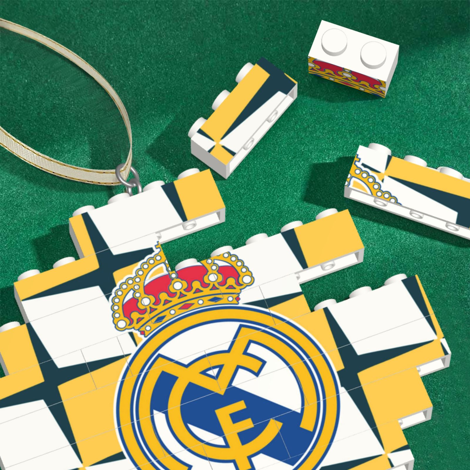Real Madrid Building Block Puzzle Ornament BBP2173