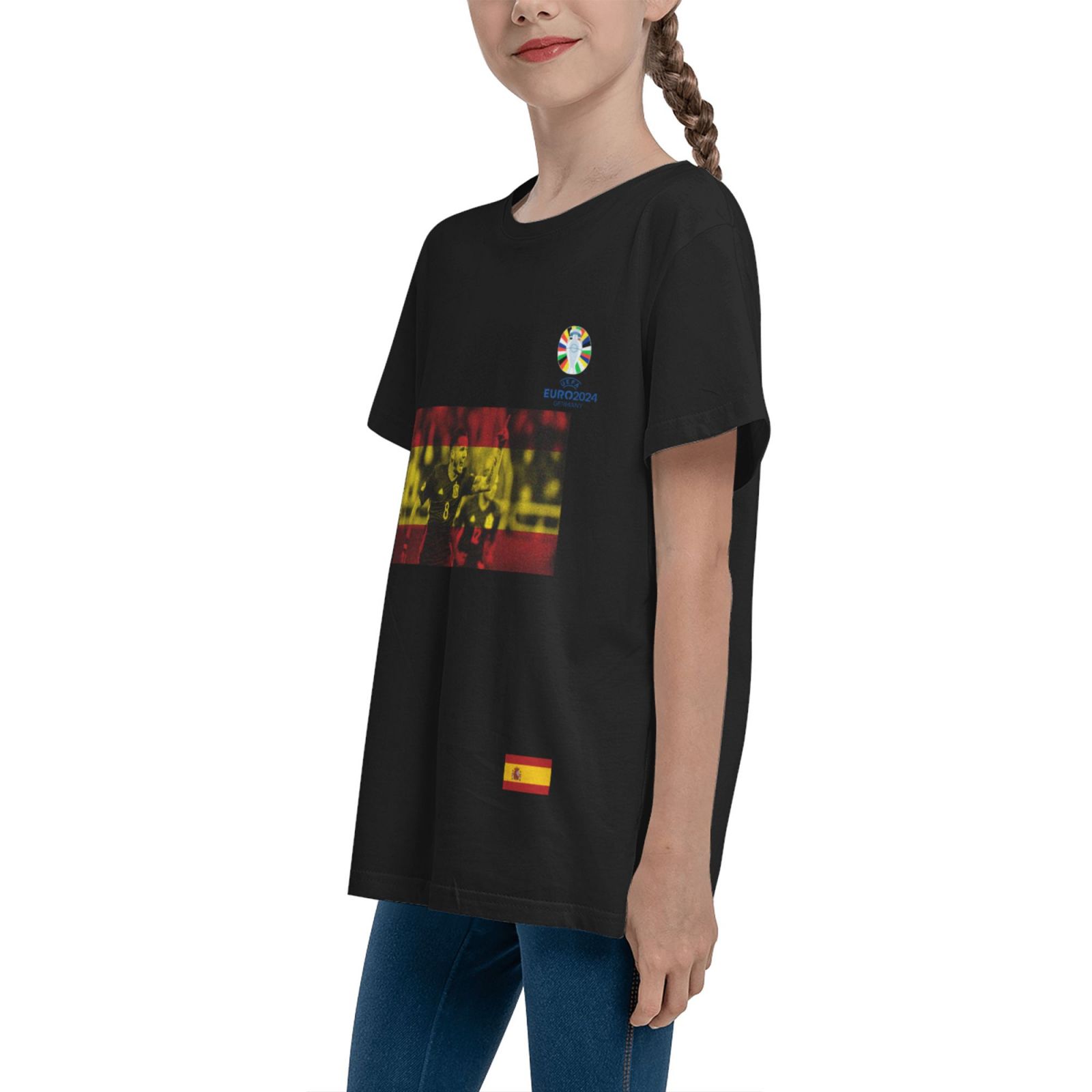 Kid's Spain EURO 2024 Teenage T-shirt TET1738
