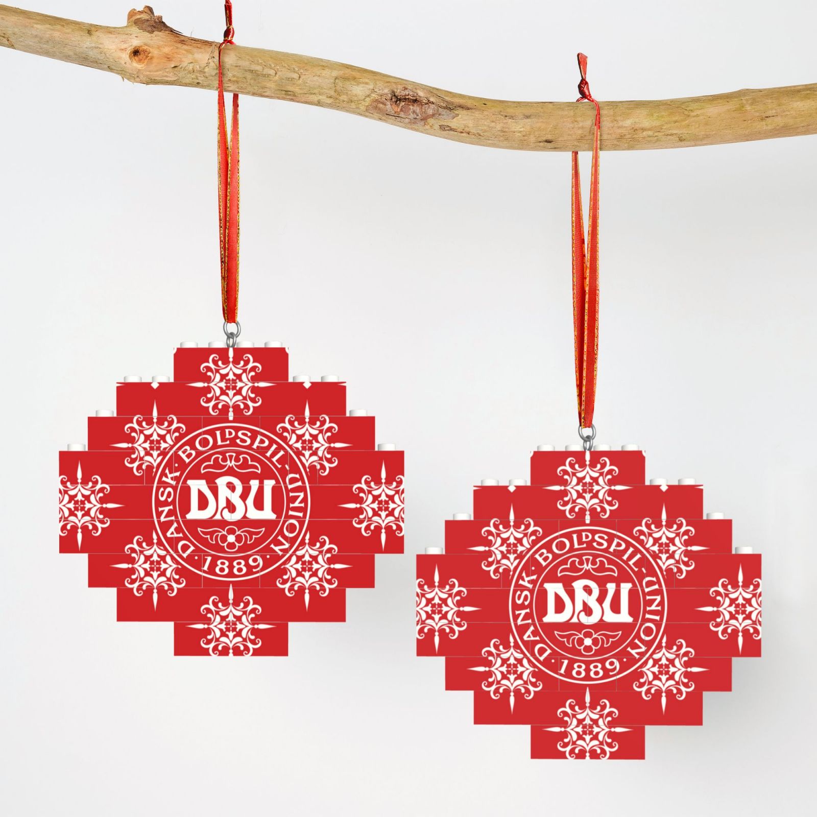 Denmark Building Block Puzzle Ornament BBP2177