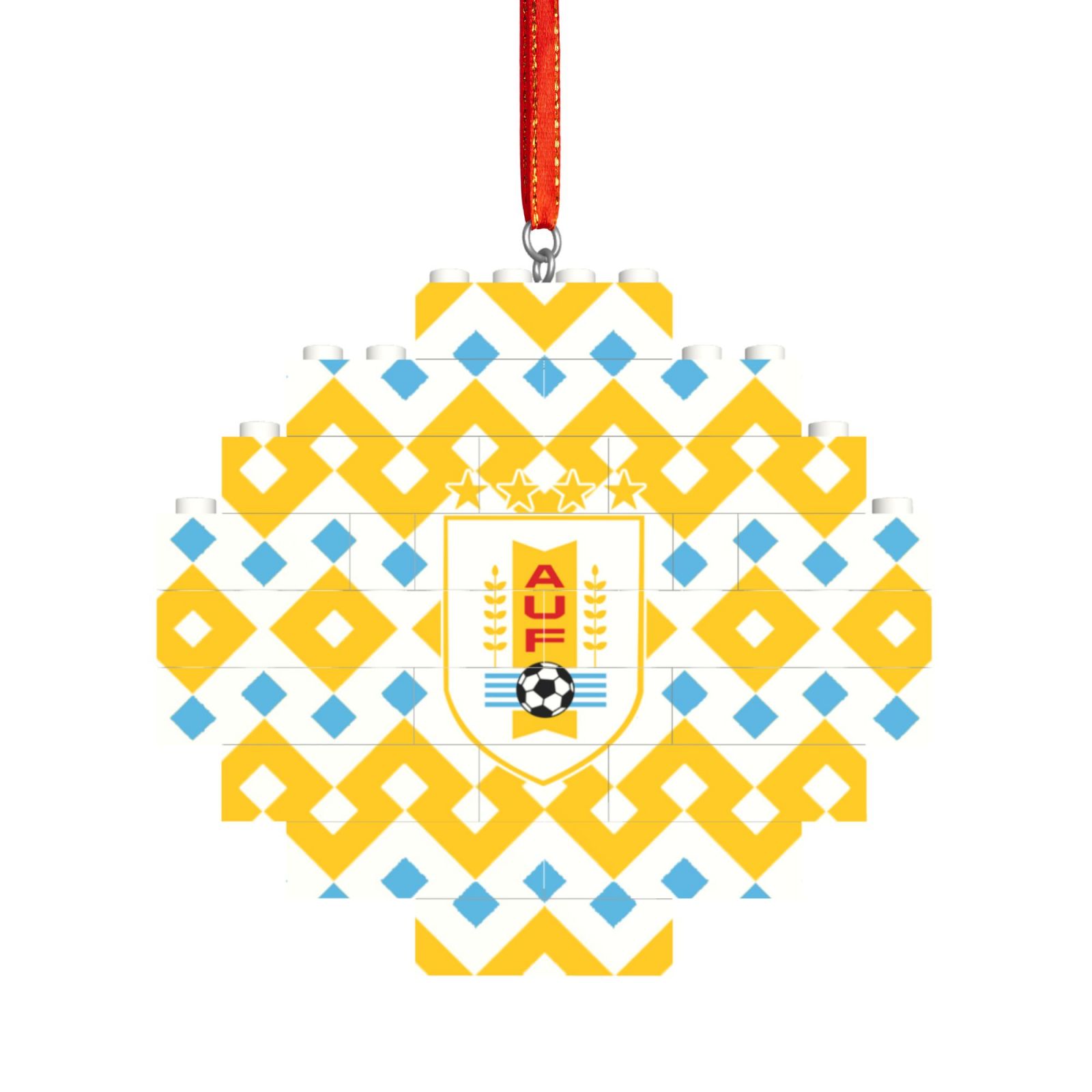 Uruguay Building Block Puzzle Ornament BBP2010