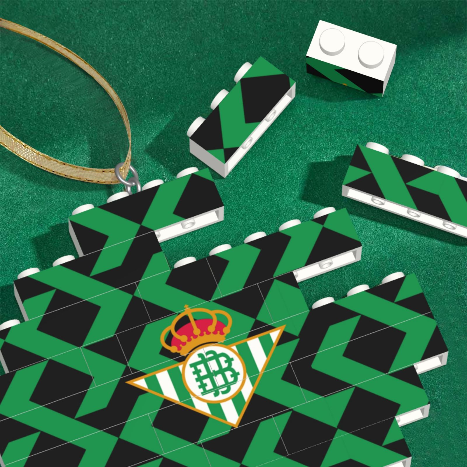 Real Betis Building Block Puzzle Ornament BBP2004
