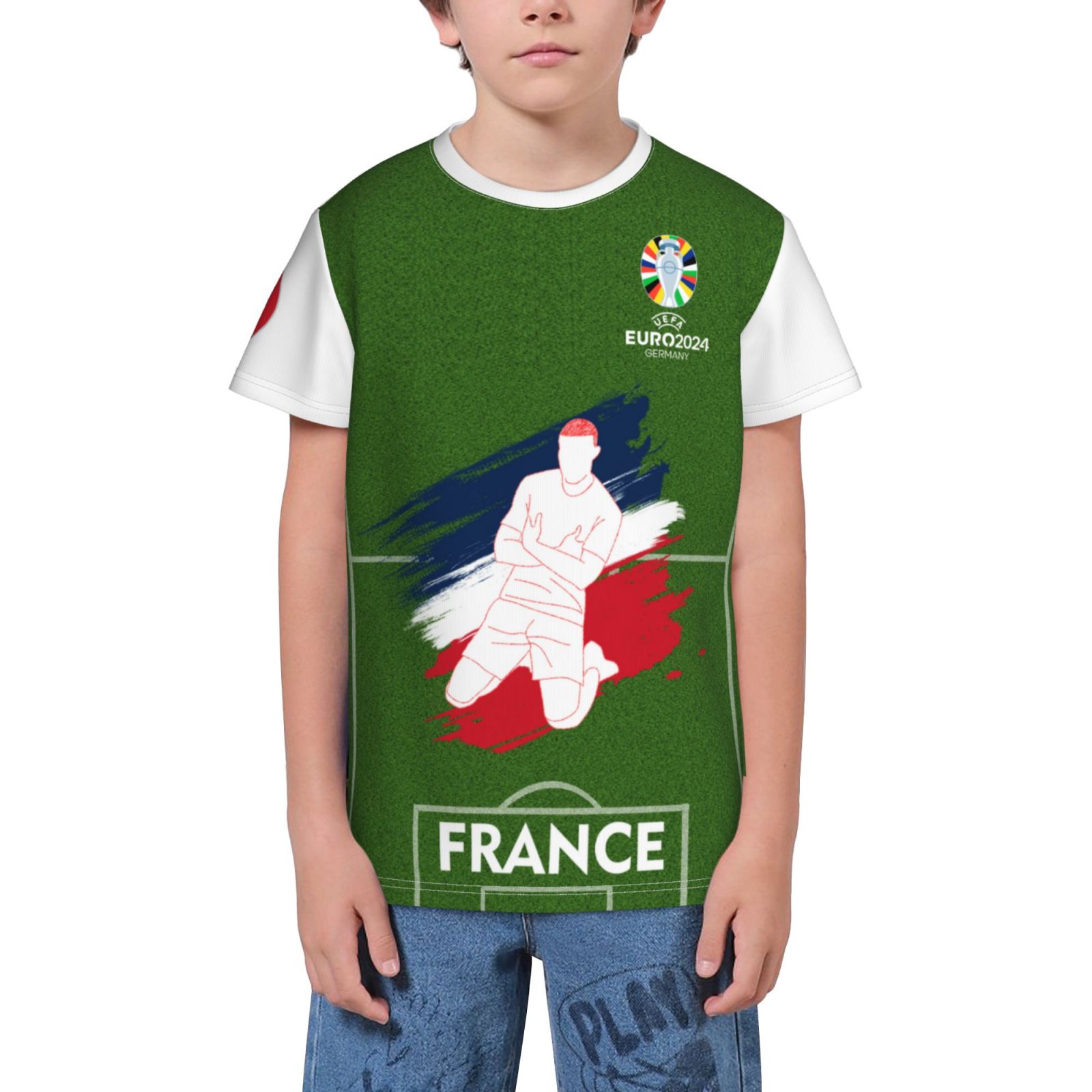 Kid's France EURO 2024 Youth Short Sleeve T-Shirt YST1709