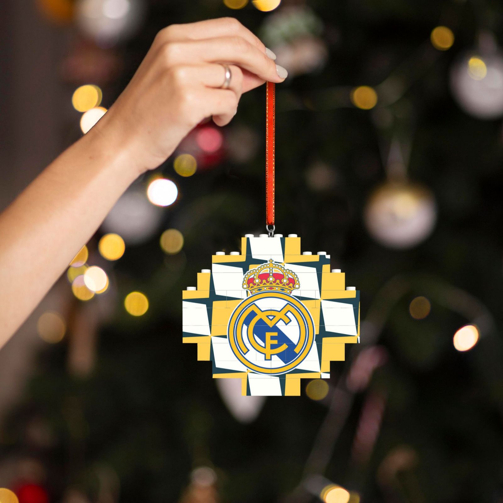 Real Madrid Building Block Puzzle Ornament BBP2173