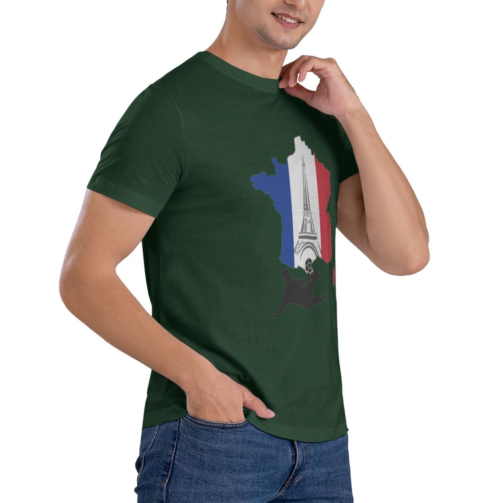 Men's France EURO 2024 Basic Short Sleeve T-Shirt BST1772