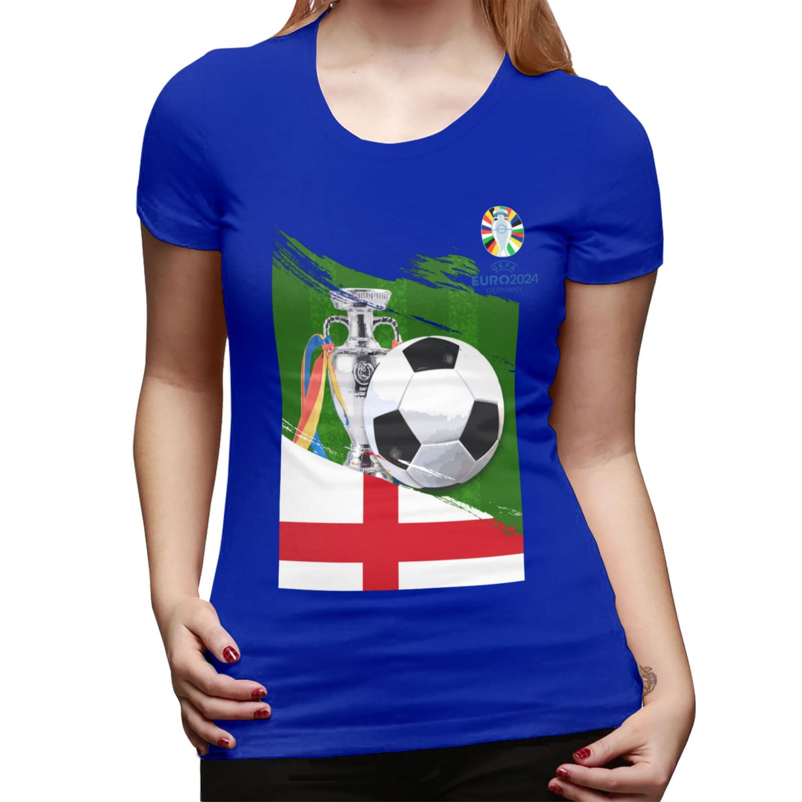 Women's England EURO 2024 Basic Short Sleeve T-Shirt WBT1682