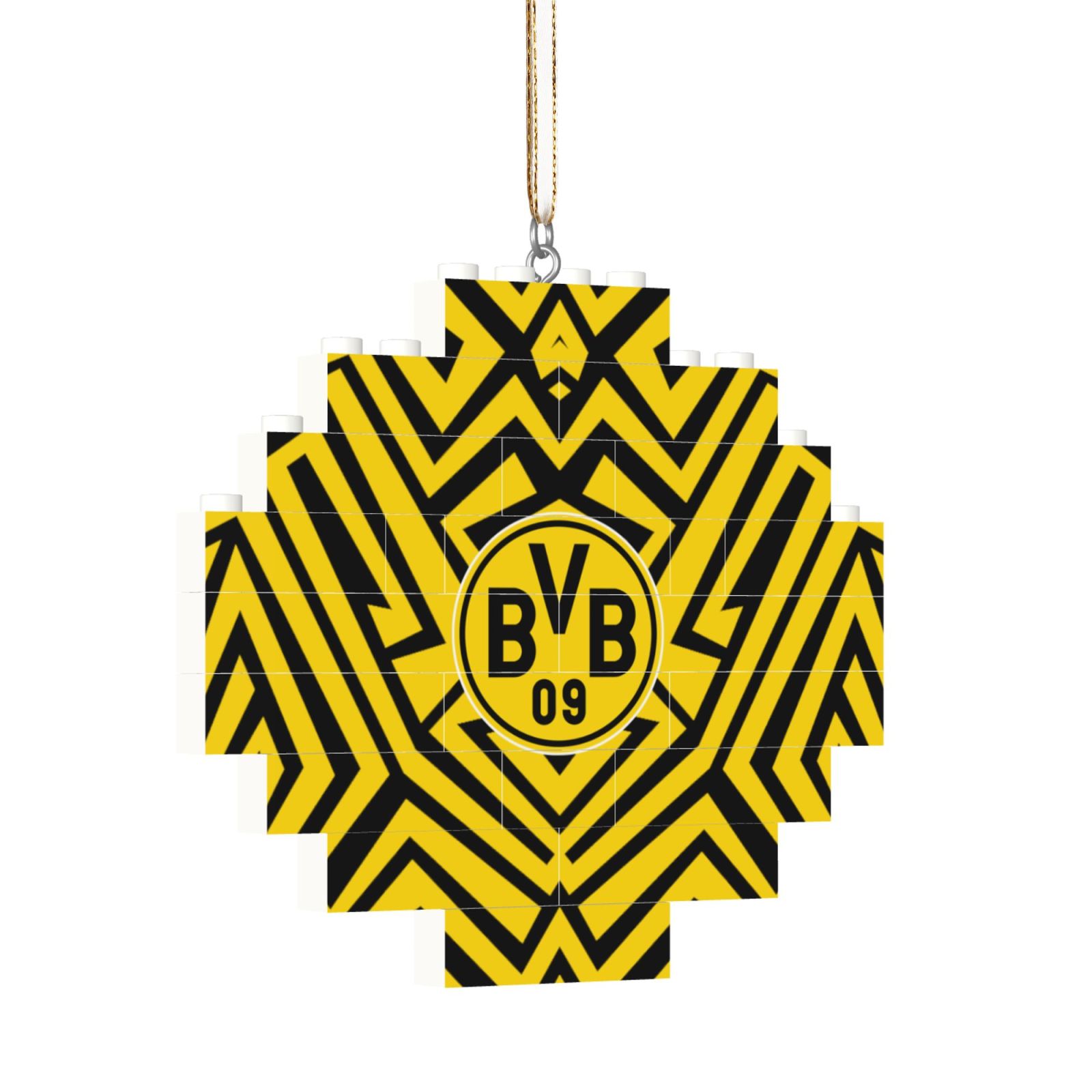 Borussia Dortmund Building Block Puzzle Ornament BBP2013