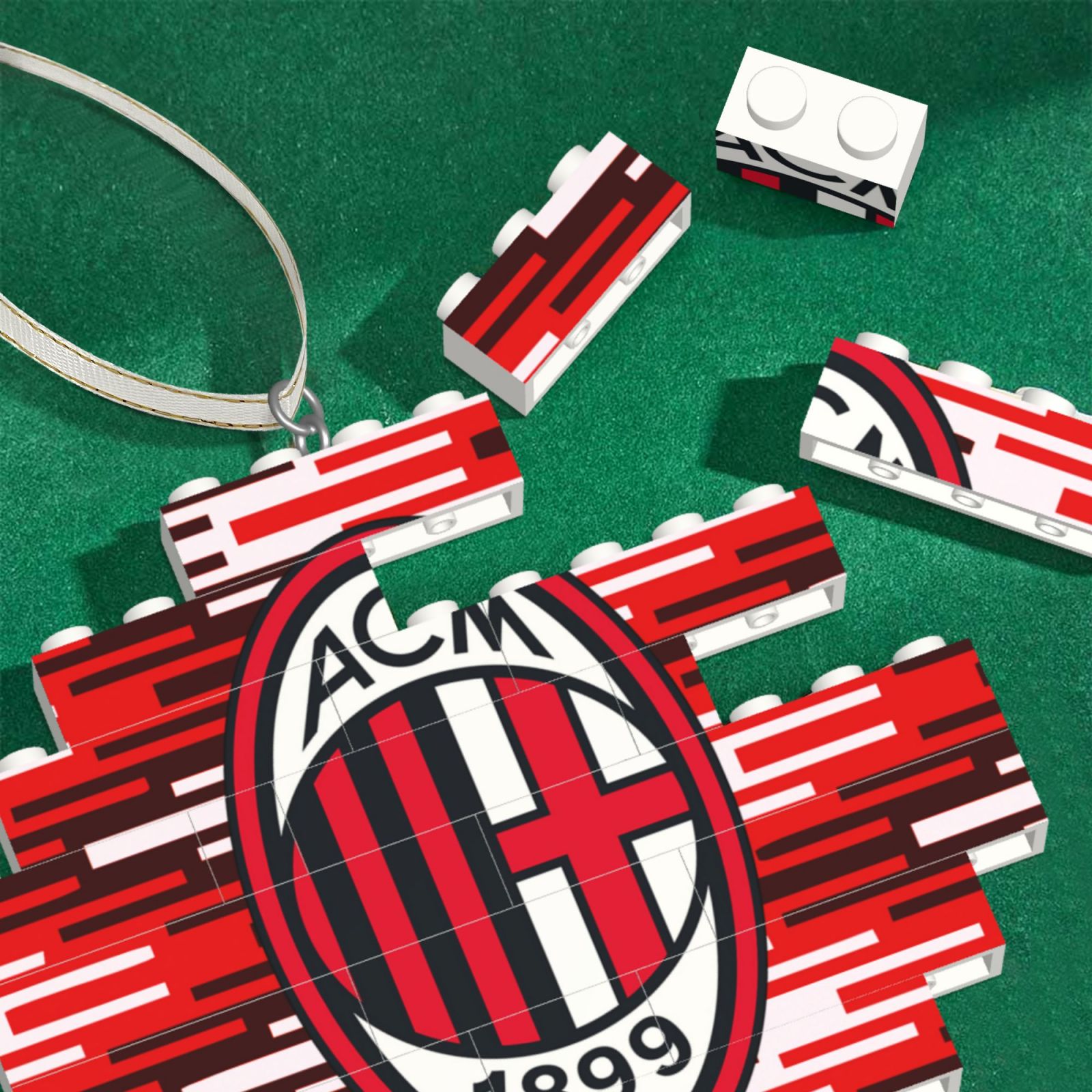 AC Milan Building Block Puzzle Ornament BBP2182