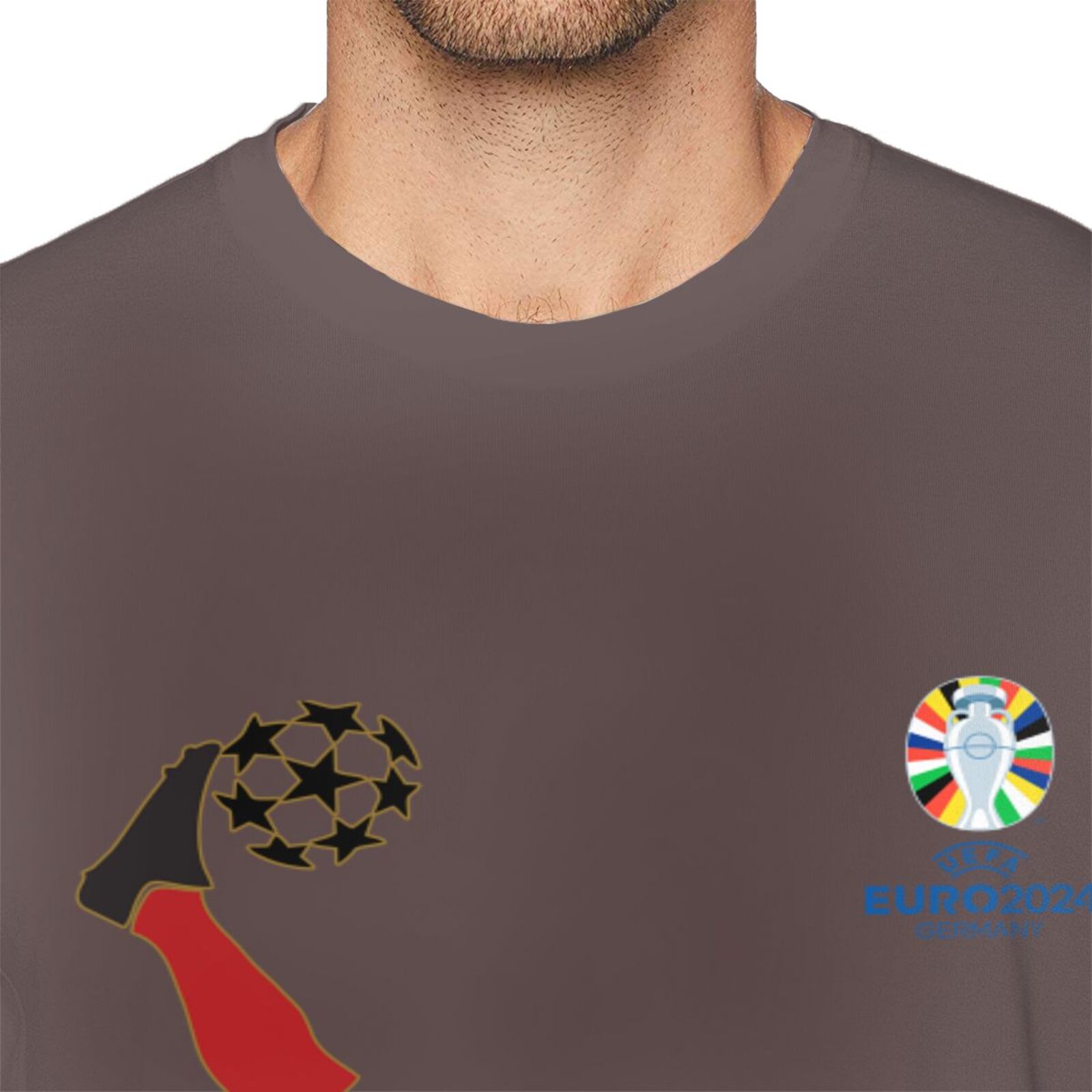 Men's Spain EURO 2024 Basic Short Sleeve T-Shirt BST1724
