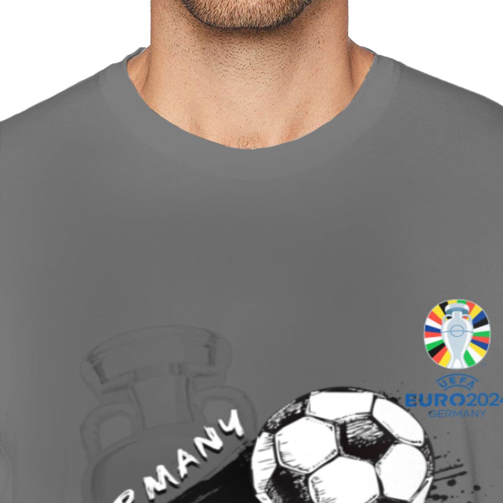 Men's Germany EURO 2024 Basic Short Sleeve T-Shirt BST1679