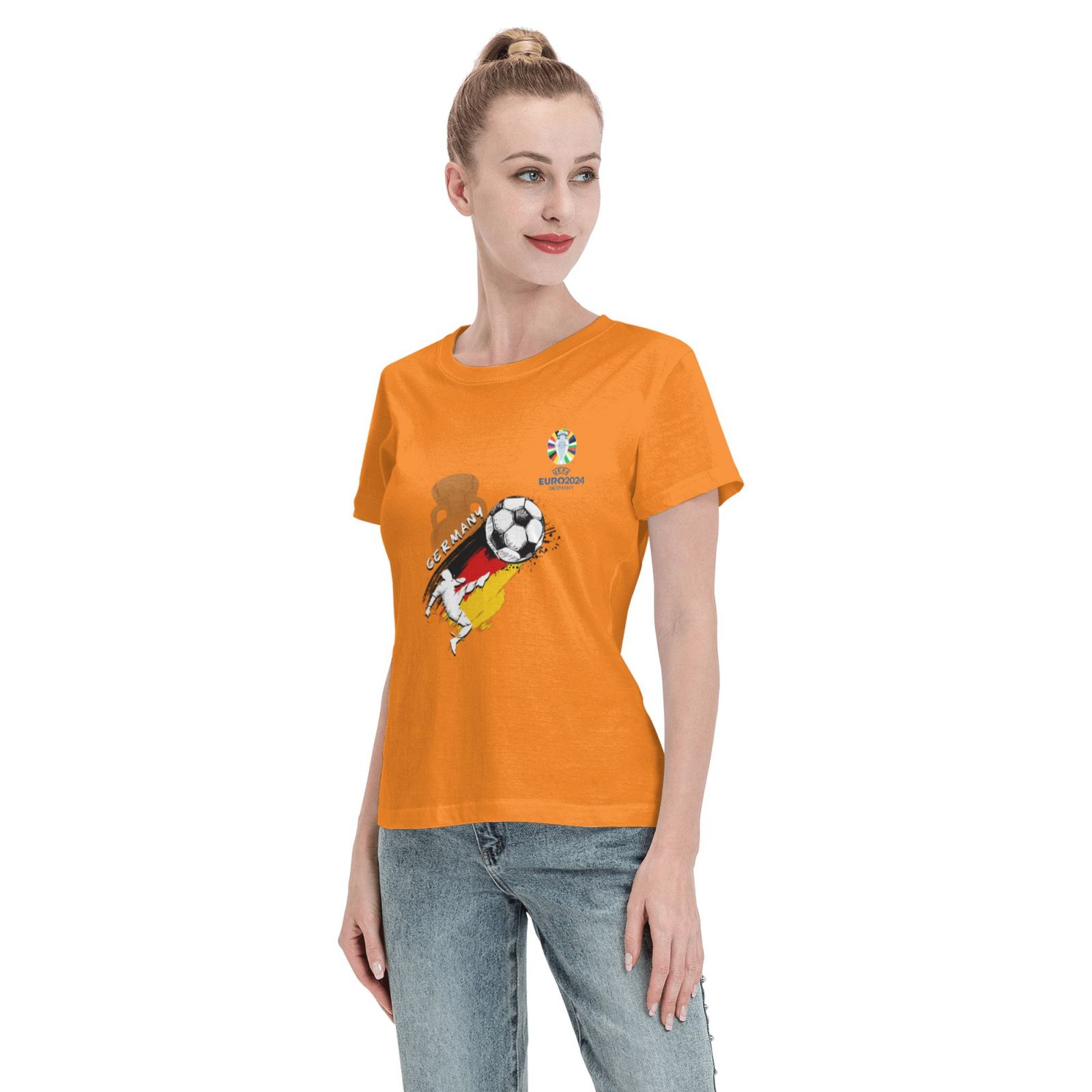 Women's Germany EURO 2024 Basic Short Sleeve T-Shirt WBT1680