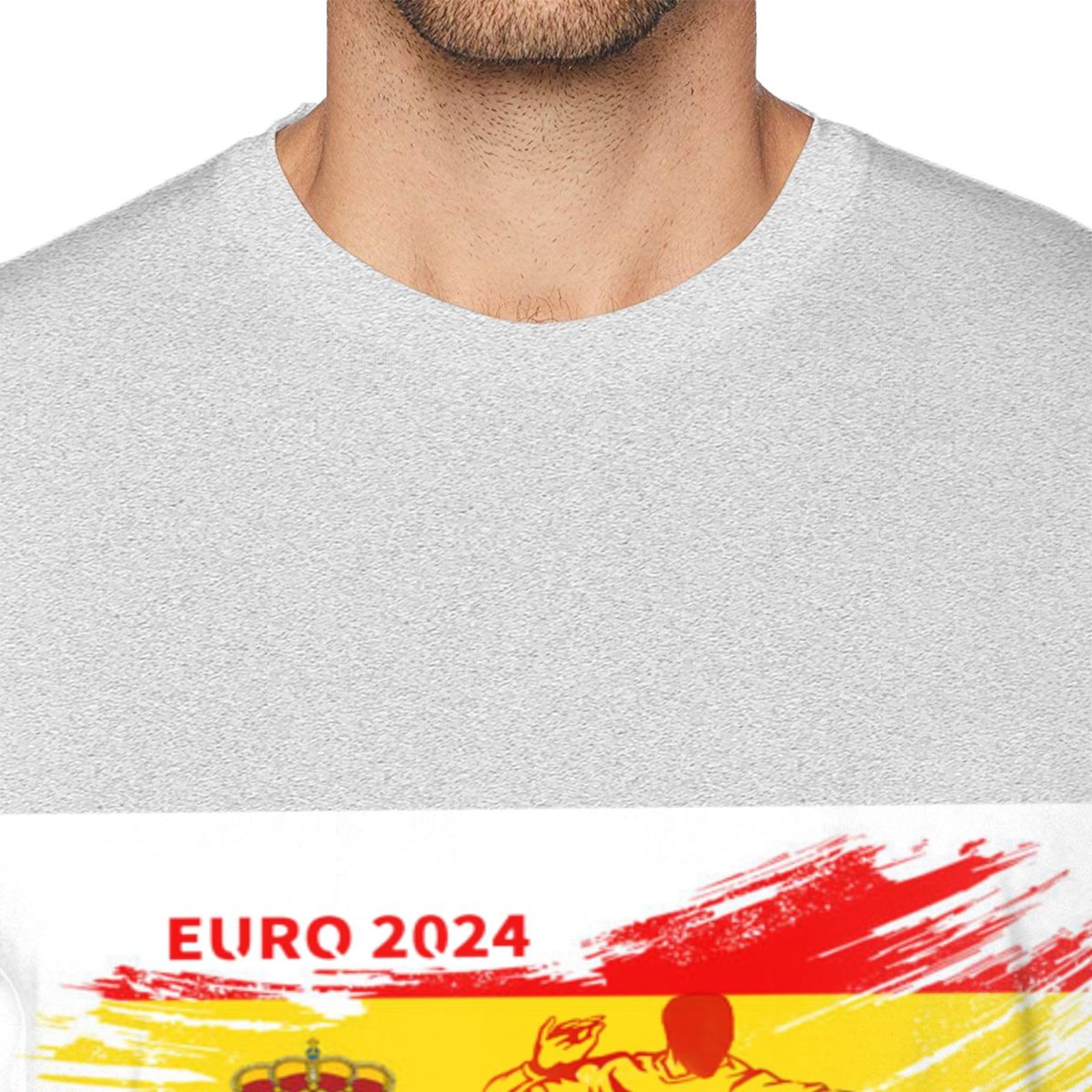 Men's Spain EURO 2024 Basic Short Sleeve T-Shirt BST1753