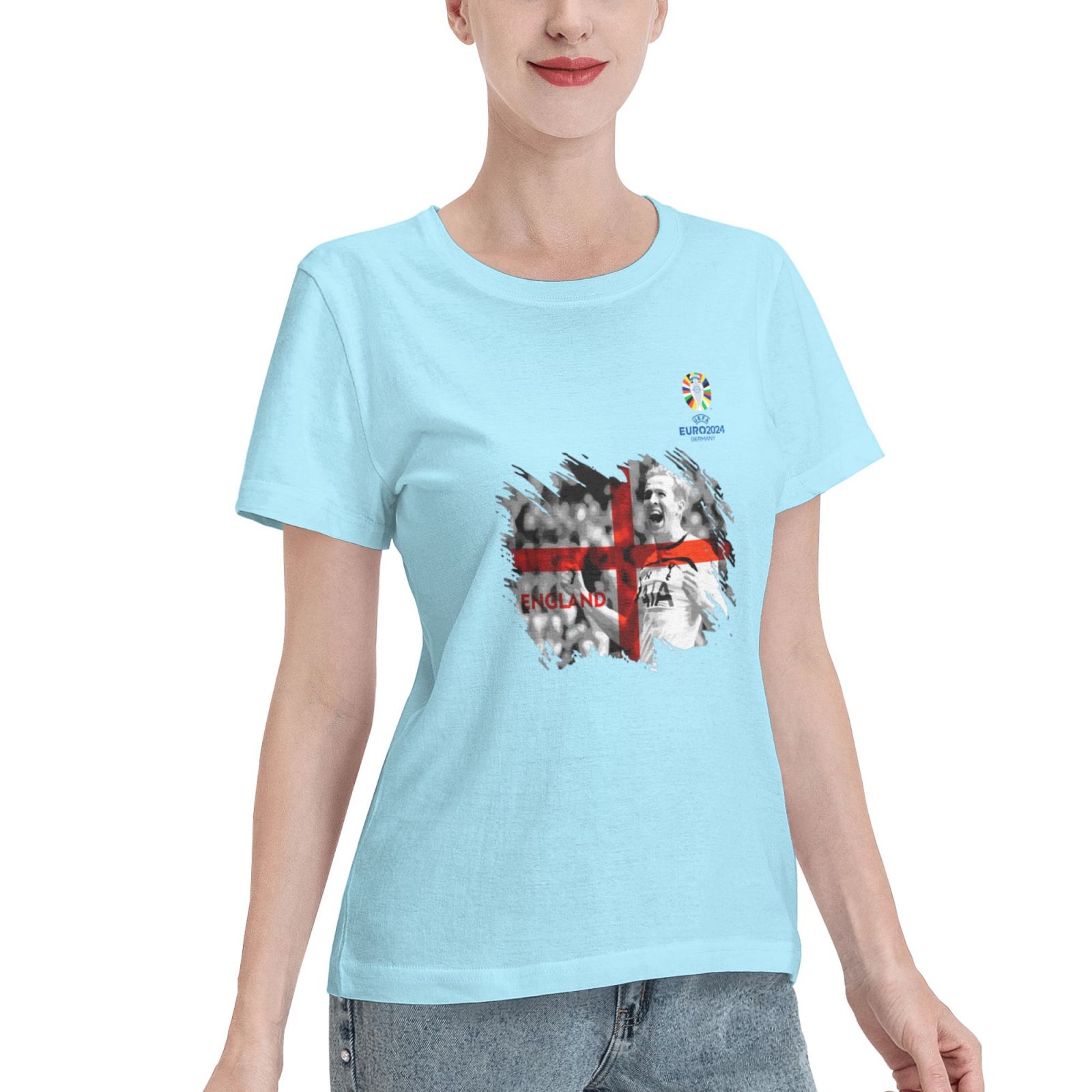 Woman's England EURO 2024 Basic Short Sleeve T-Shirt WBT1712