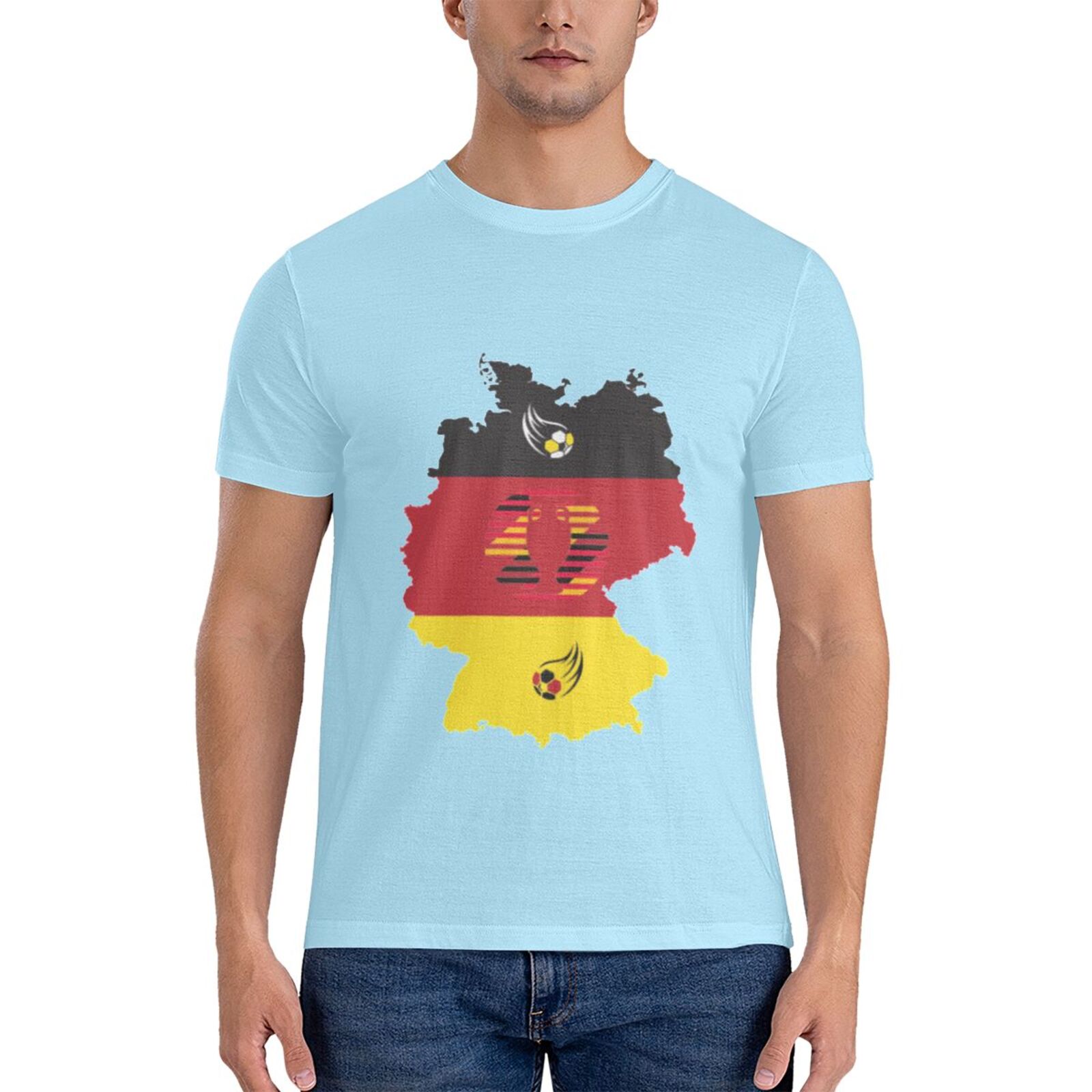 Men's Germany EURO 2024 Basic Short Sleeve T-Shirt BST1770