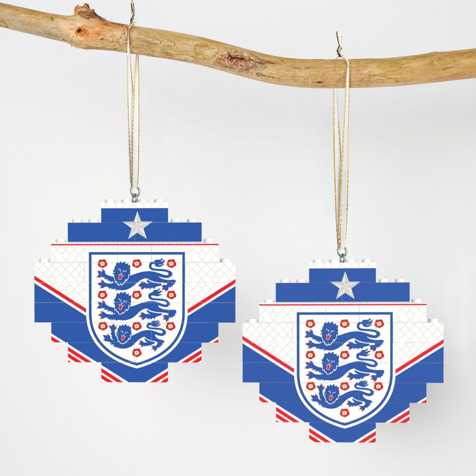 England Building Block Puzzle Ornament BBP2187