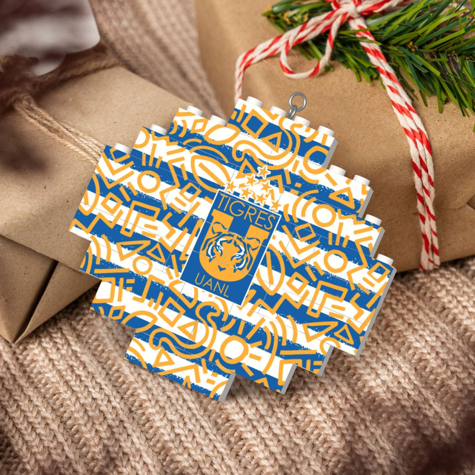 Tigres UANL Building Block Puzzle Ornament BBP2032