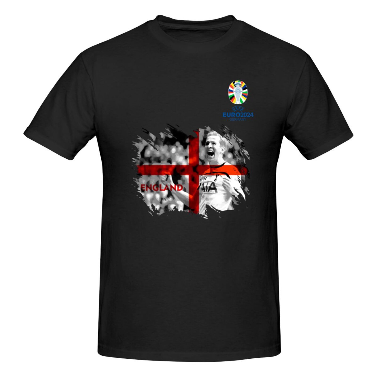 Men's England EURO 2024 Basic Short Sleeve T-Shirt BST1713