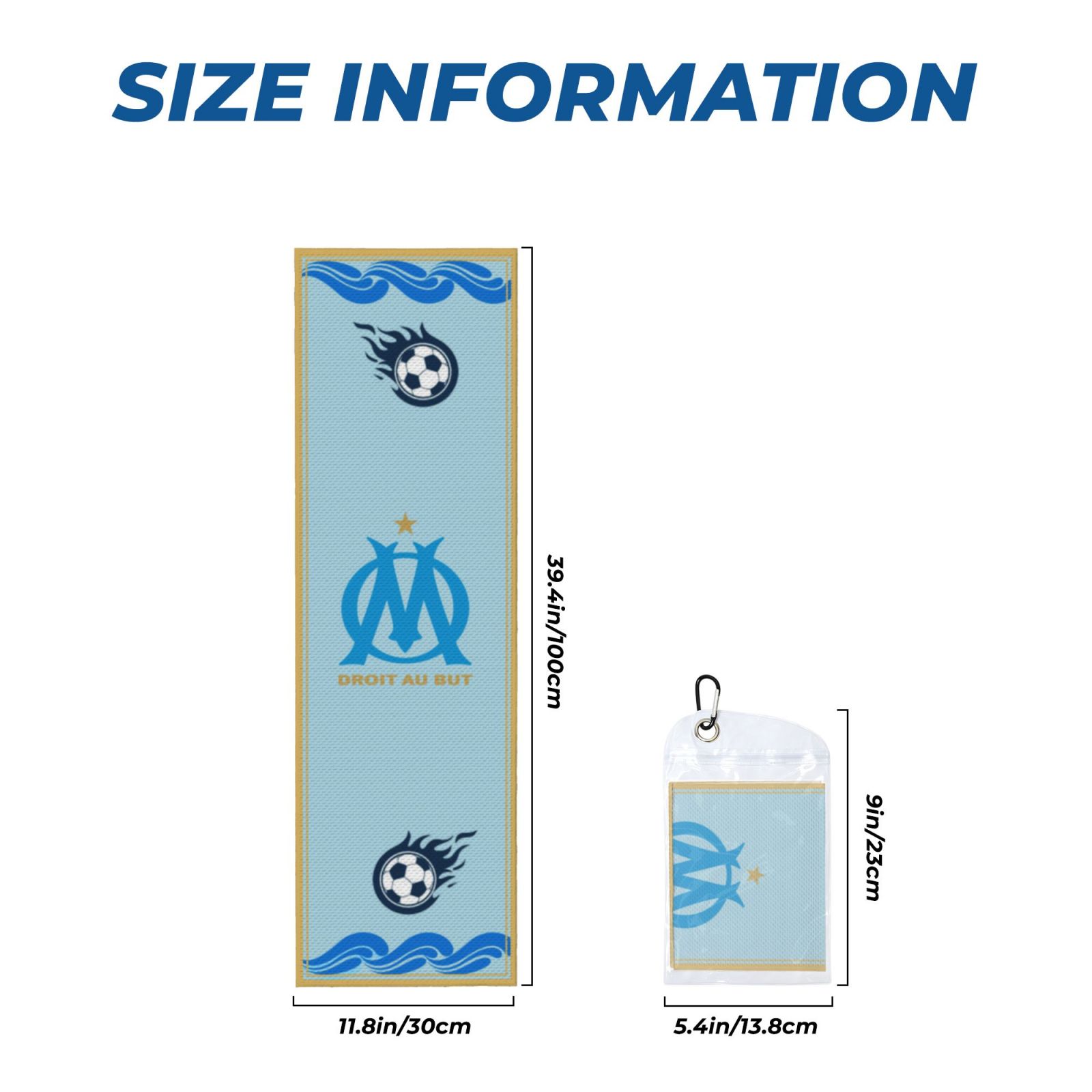 Olympique Marseille Sport Towel CET1967
