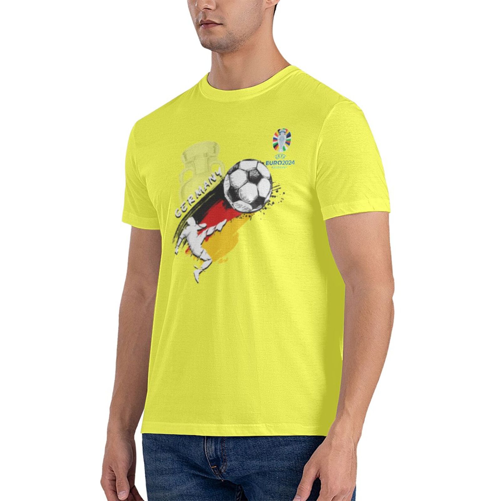 Men's Germany EURO 2024 Basic Short Sleeve T-Shirt BST1679