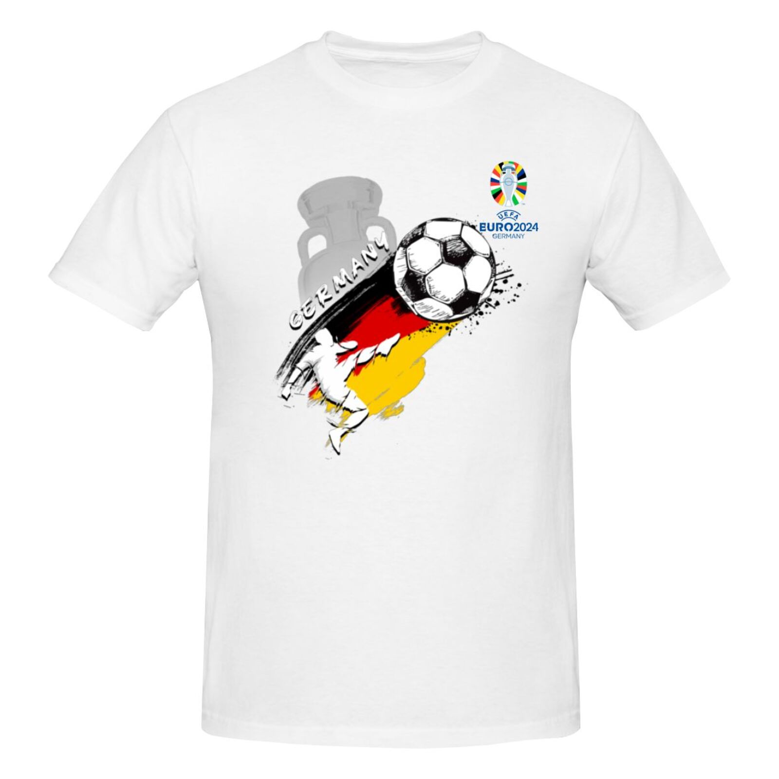 Men's Germany EURO 2024 Basic Short Sleeve T-Shirt BST1679