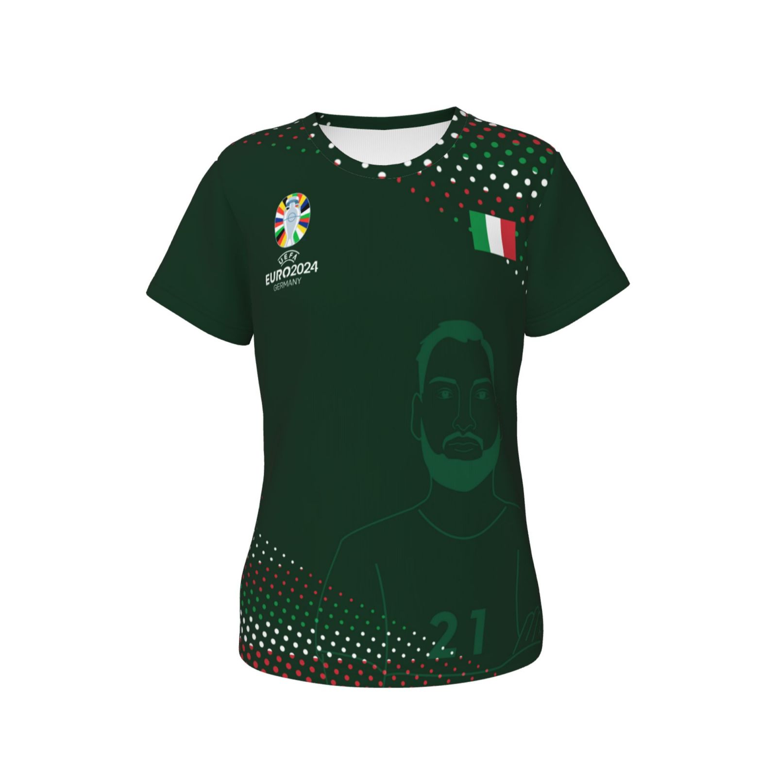 Women's Italy EURO 2024 Short Sleeve T-Shirt WST1744
