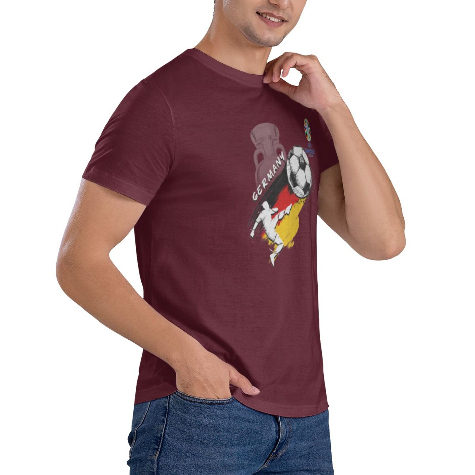 Men's Germany EURO 2024 Basic Short Sleeve T-Shirt BST1679