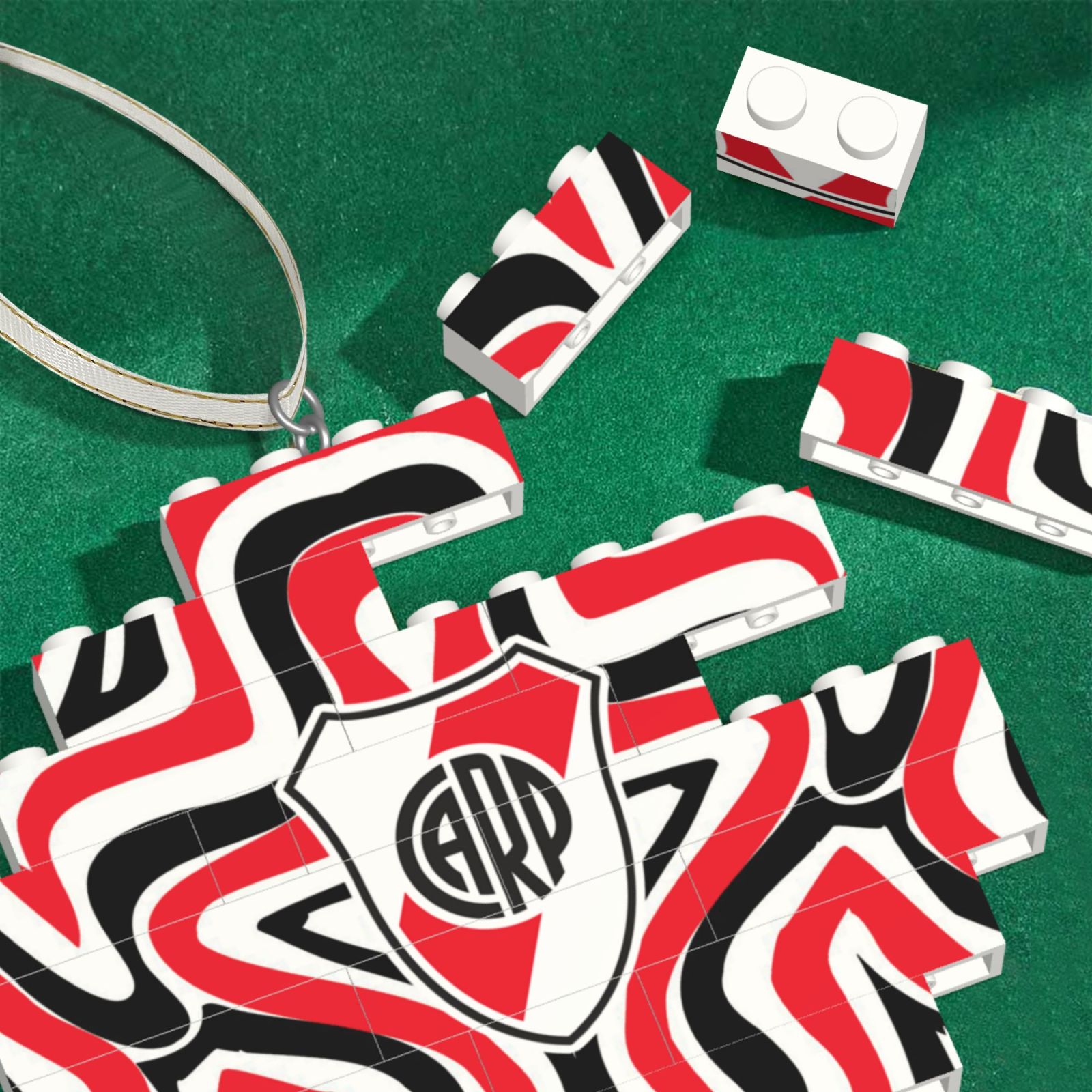River Plate Building Block Puzzle Ornament BBP2008