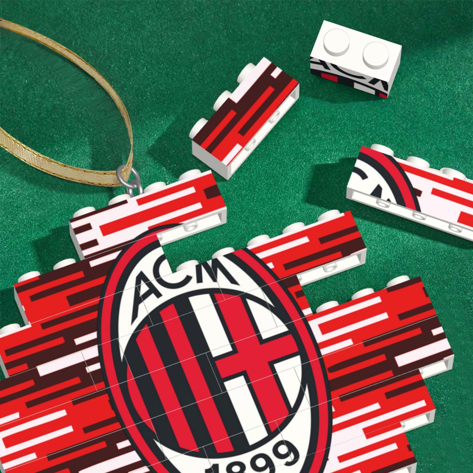 AC Milan Building Block Puzzle Ornament BBP2182