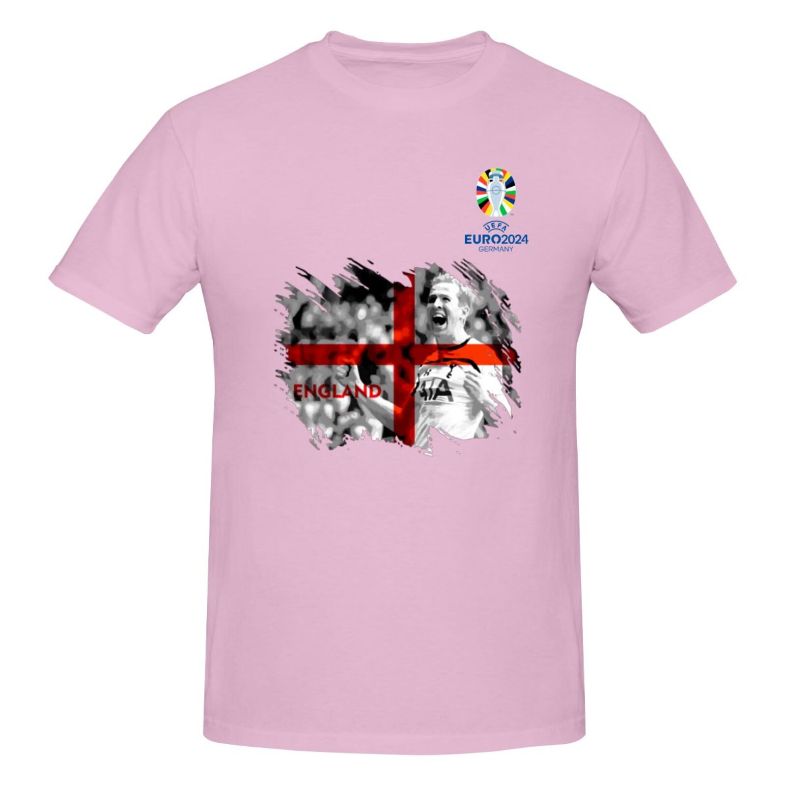 Men's England EURO 2024 Basic Short Sleeve T-Shirt BST1713