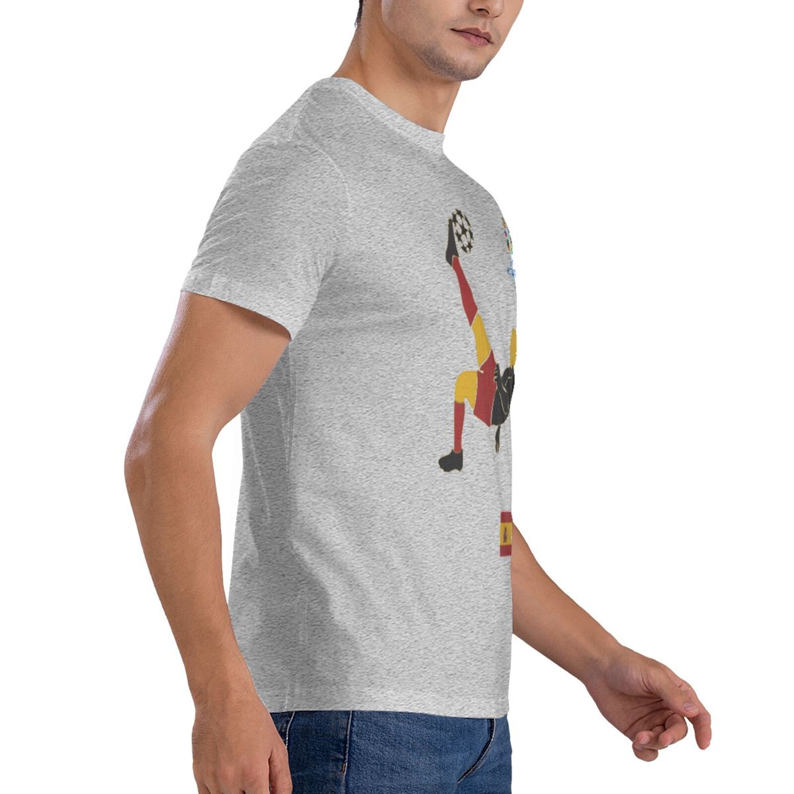 Men's Spain EURO 2024 Basic Short Sleeve T-Shirt BST1724