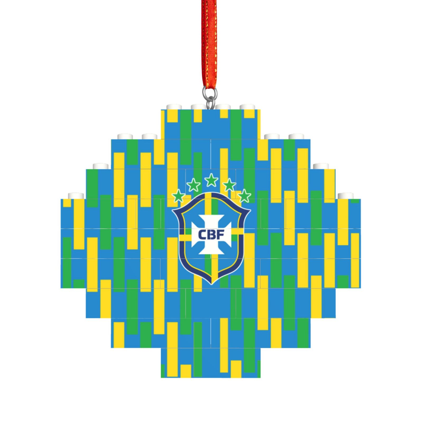 Brazil Building Block Puzzle Ornament BBP1993