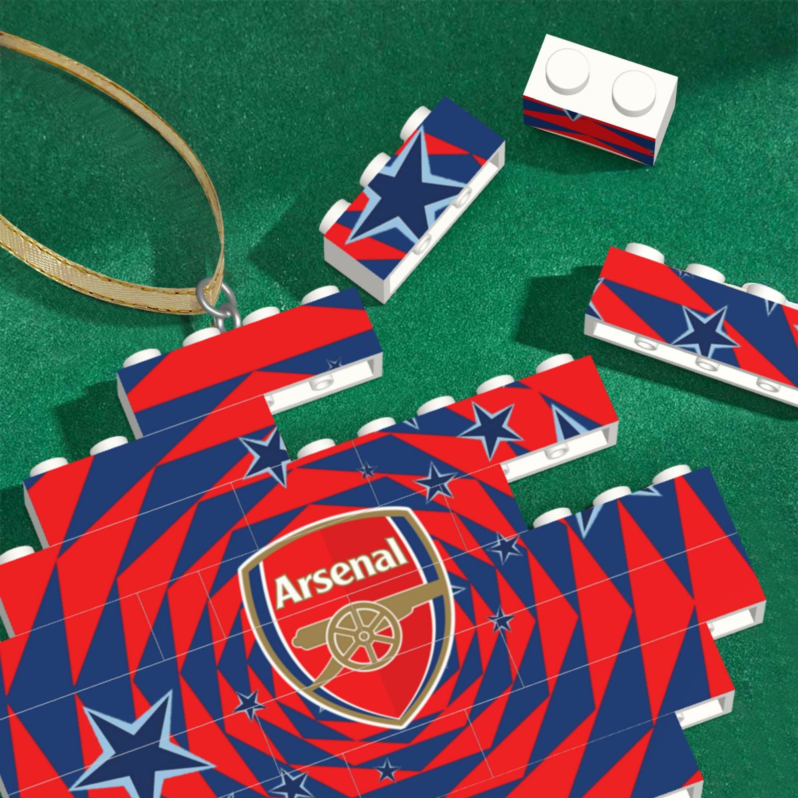 Arsenal Building Block Puzzle Ornament BBP1985