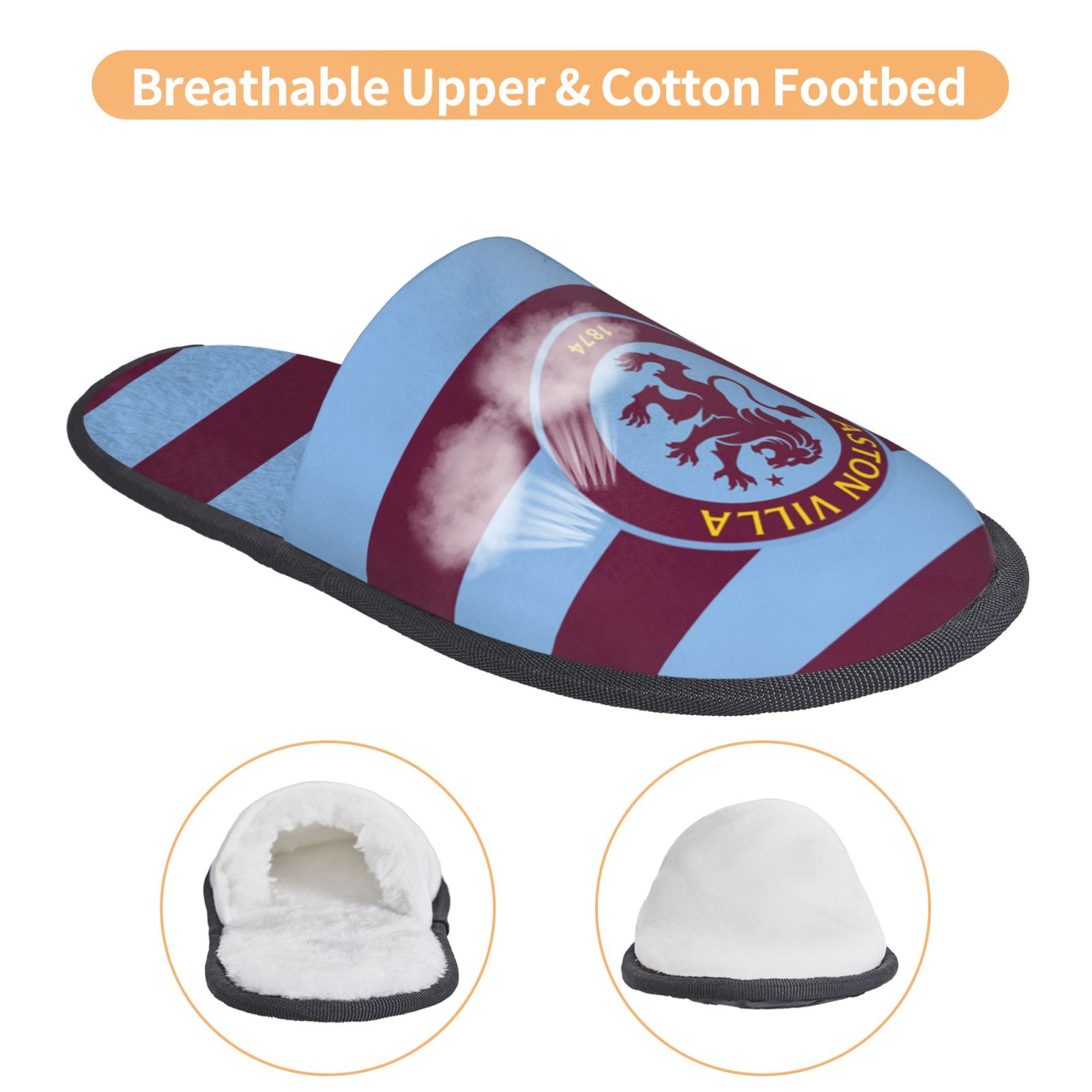 Aston Villa Cotton Slippers FSP2207