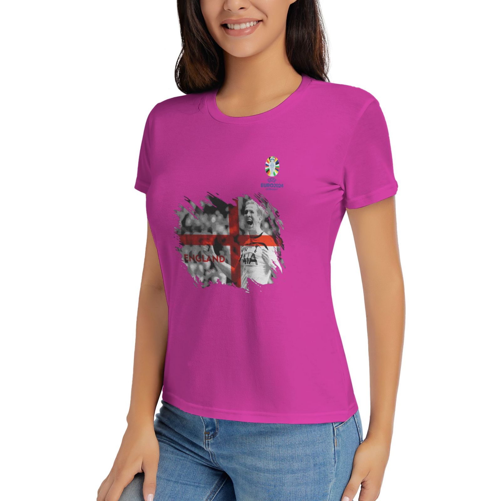 Woman's England EURO 2024 Basic Short Sleeve T-Shirt WBT1712