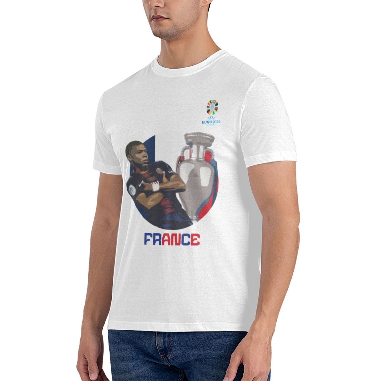 Men's France EURO 2024 Basic Short Sleeve T-Shirt BST1729