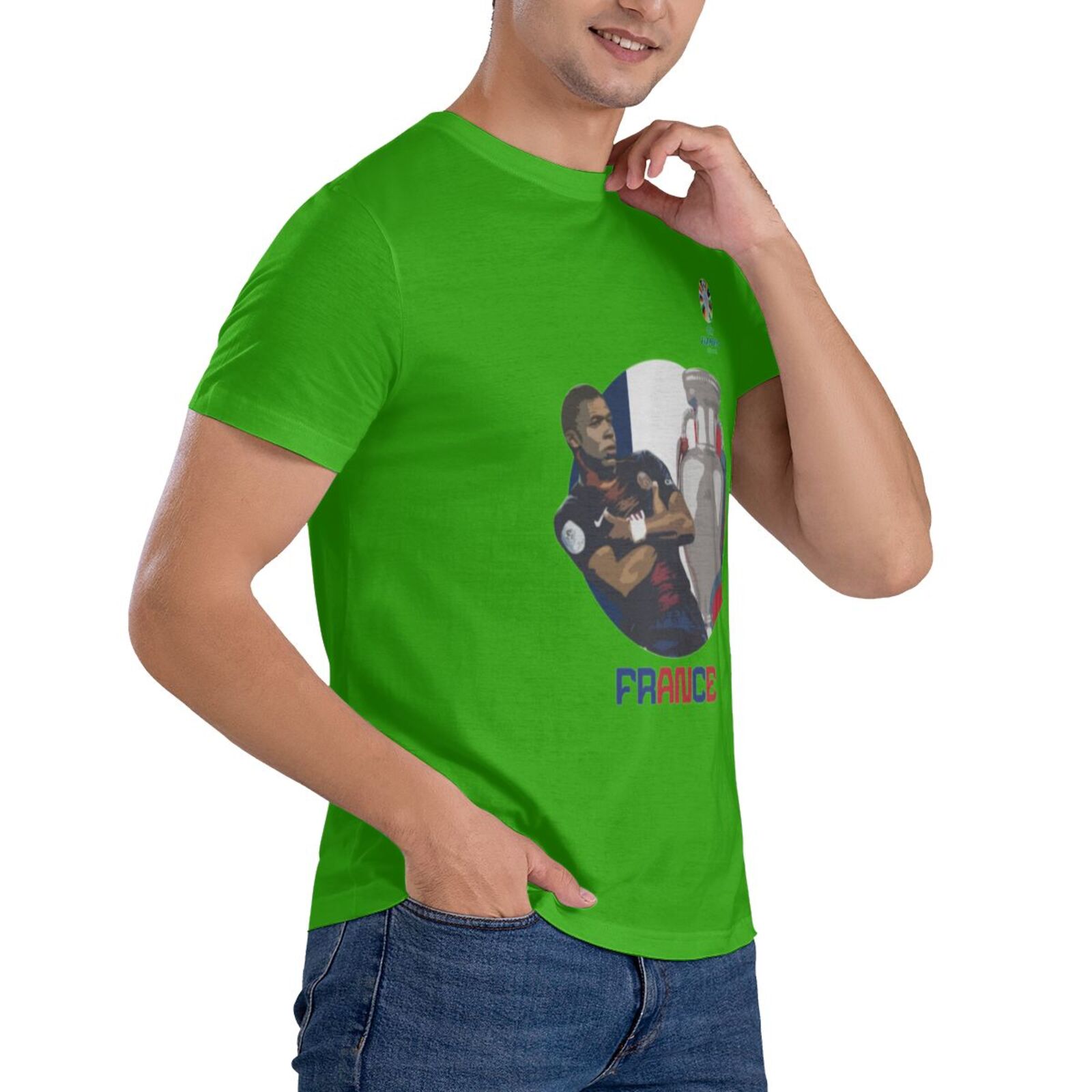 Men's France EURO 2024 Basic Short Sleeve T-Shirt BST1729