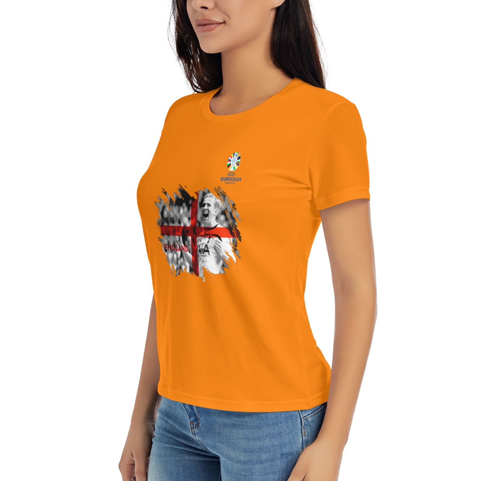 Woman's England EURO 2024 Basic Short Sleeve T-Shirt WBT1712