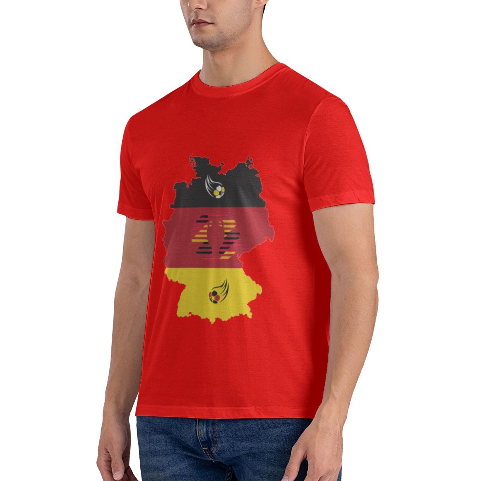 Men's Germany EURO 2024 Basic Short Sleeve T-Shirt BST1770