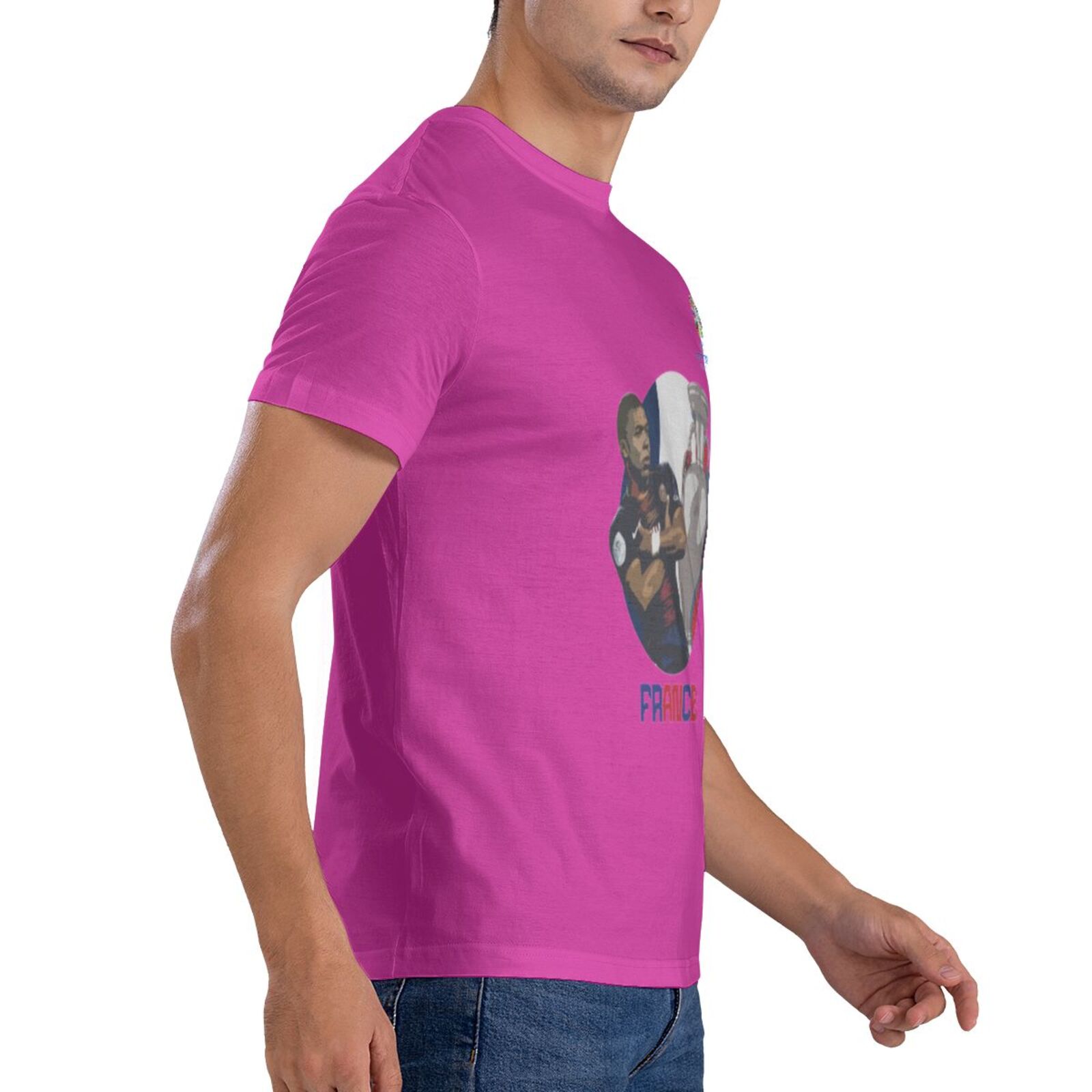 Men's France EURO 2024 Basic Short Sleeve T-Shirt BST1729