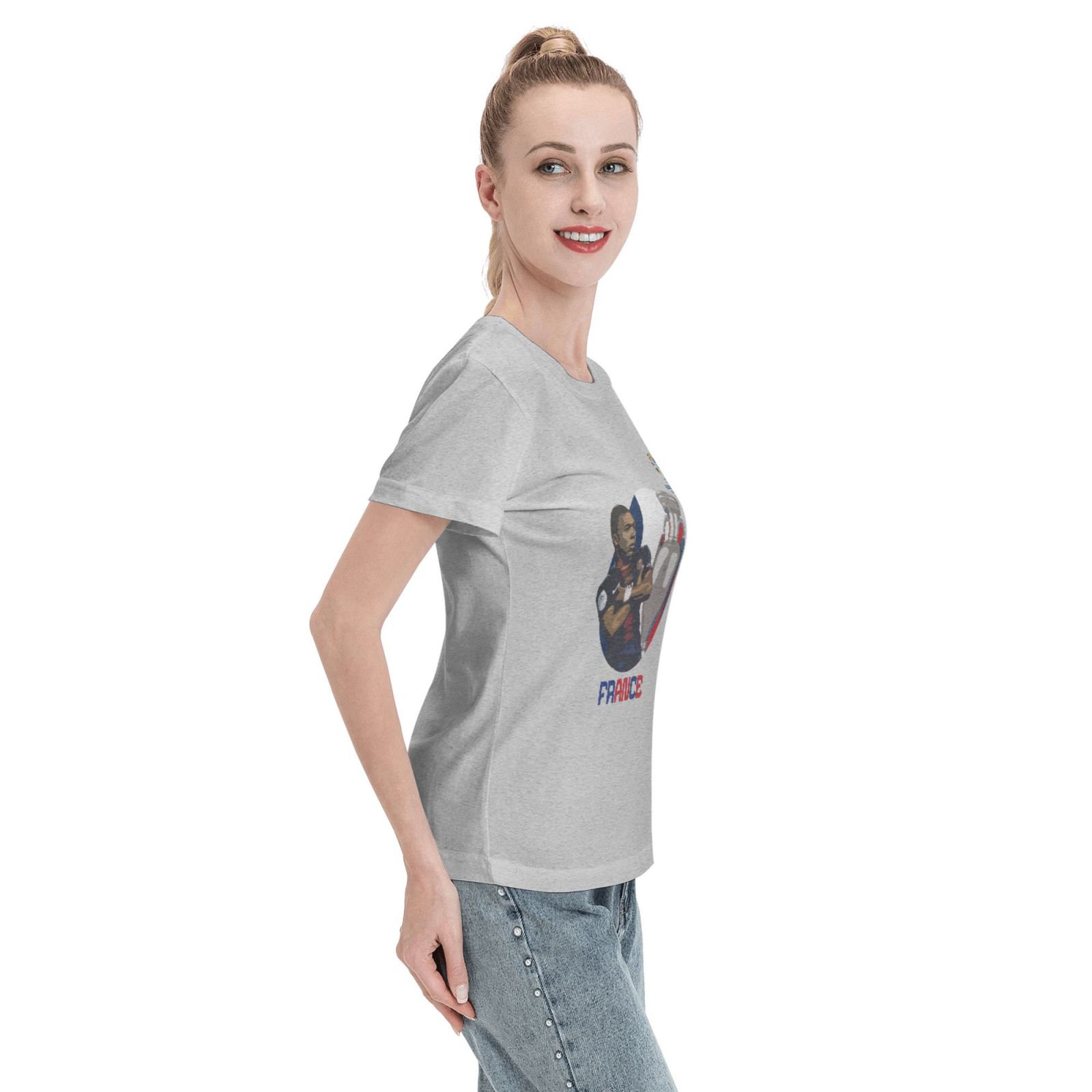 Women's France EURO 2024 Basic Short Sleeve T-Shirt WBT1730